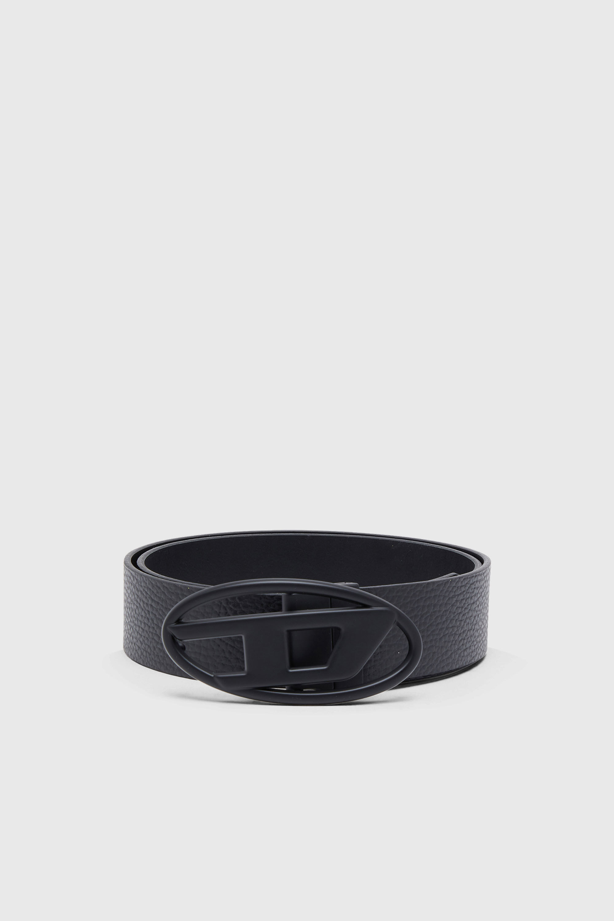 Diesel - B-1DR REV II, Ceinture 3.9 cm en cuir r&eacute;versible Homme in Noir - 1