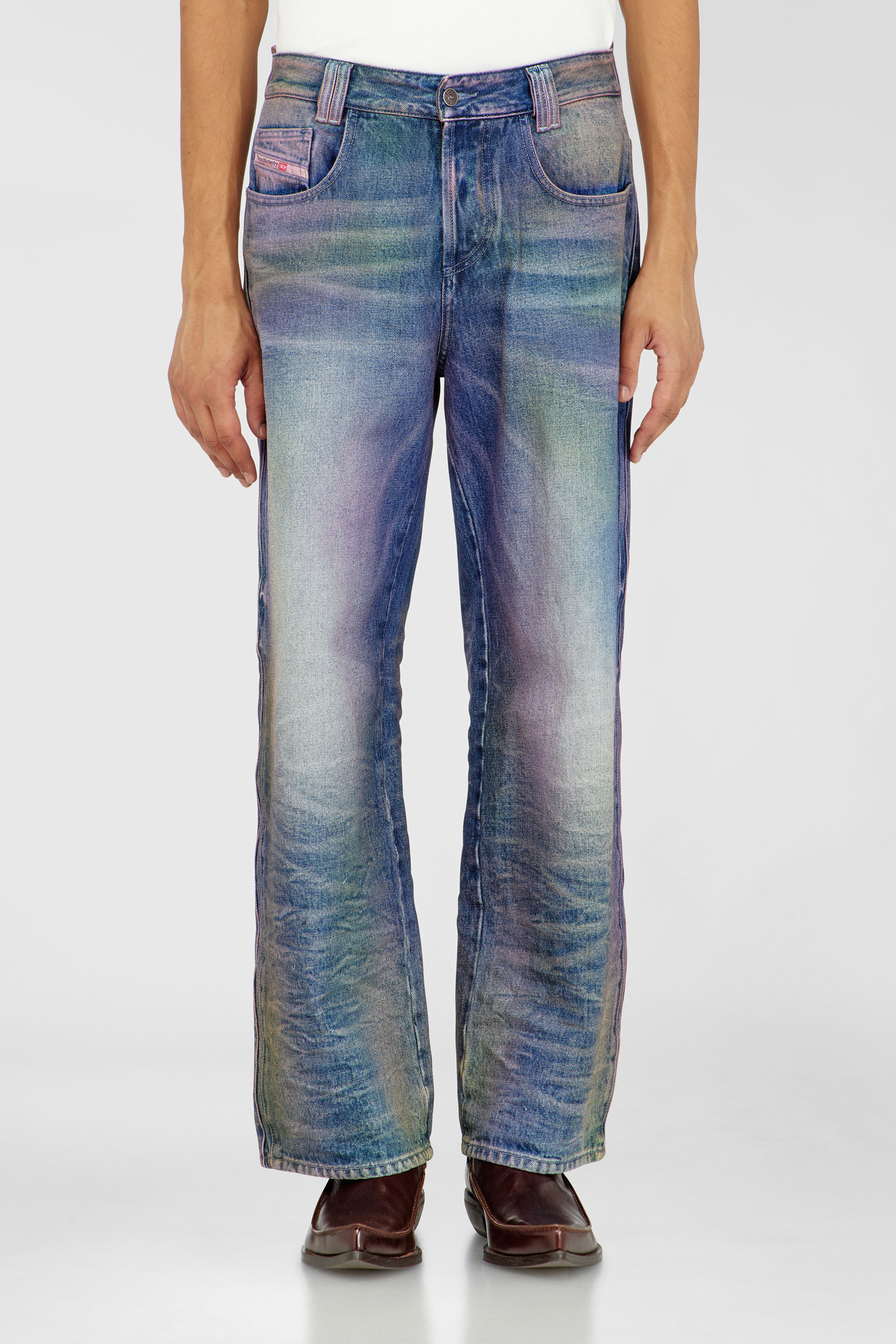 Diesel - Relaxed Jeans 1982 D-Hakou 007FW Mixte, Bleu moyen - Image 4