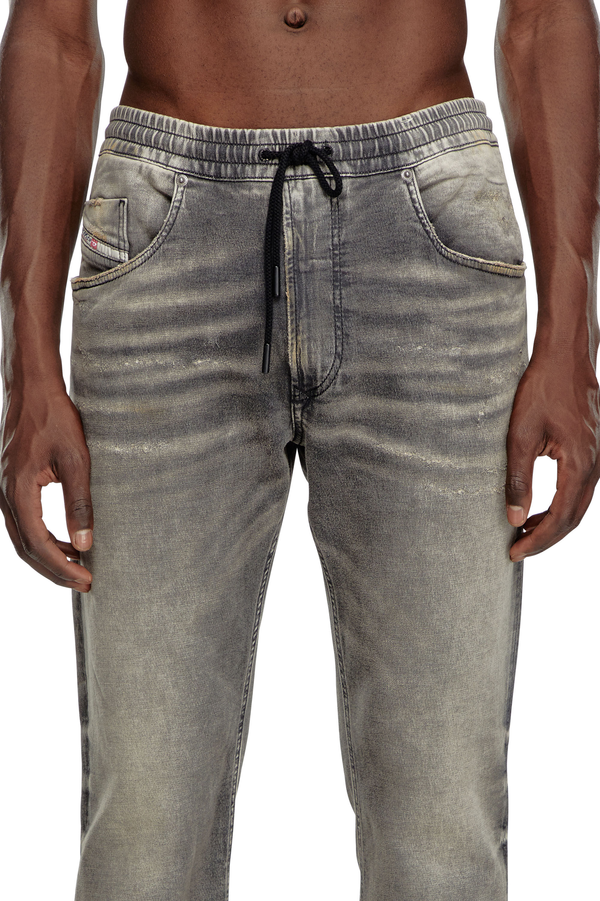 Diesel - Homme Tapered 2030 D-Krooley Joggjeans® 068LQ, Gris - Image 5