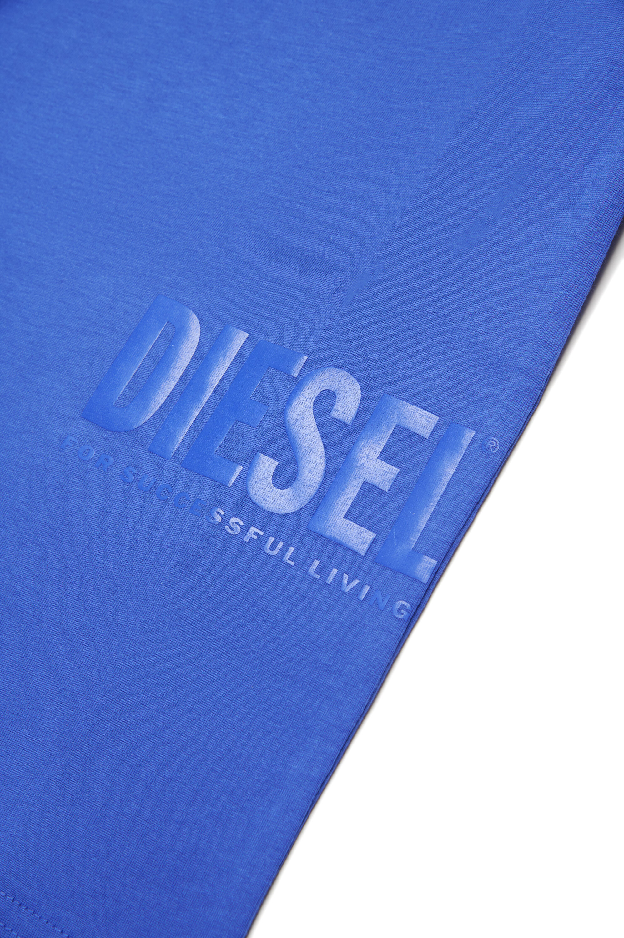 Diesel - MTFIND OVER, T-shirt avec logo Biscotto Homme in Bleu - 4