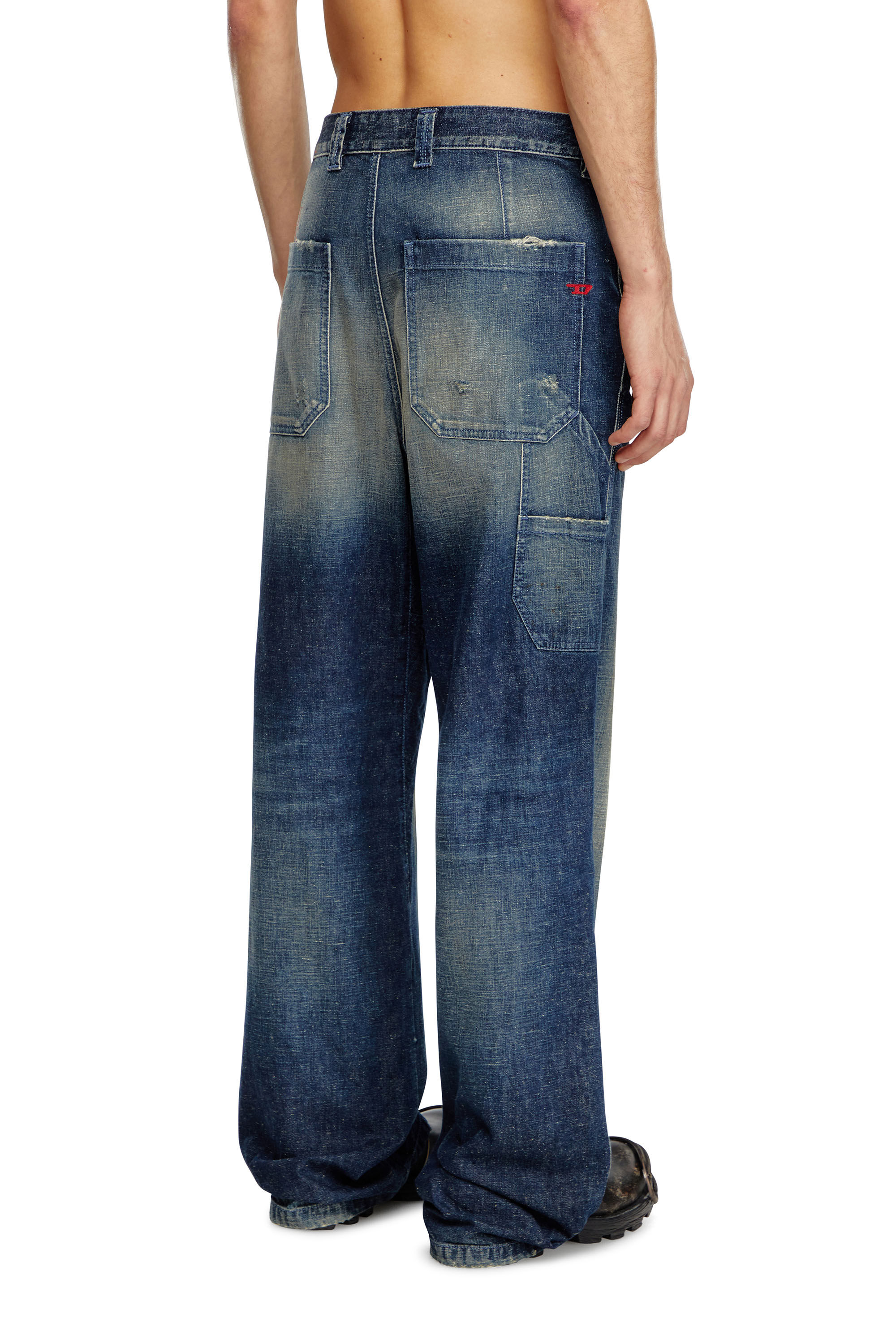 Diesel - Homme Straight Jeans D-Livery 09J91, Bleu Foncé - Image 4