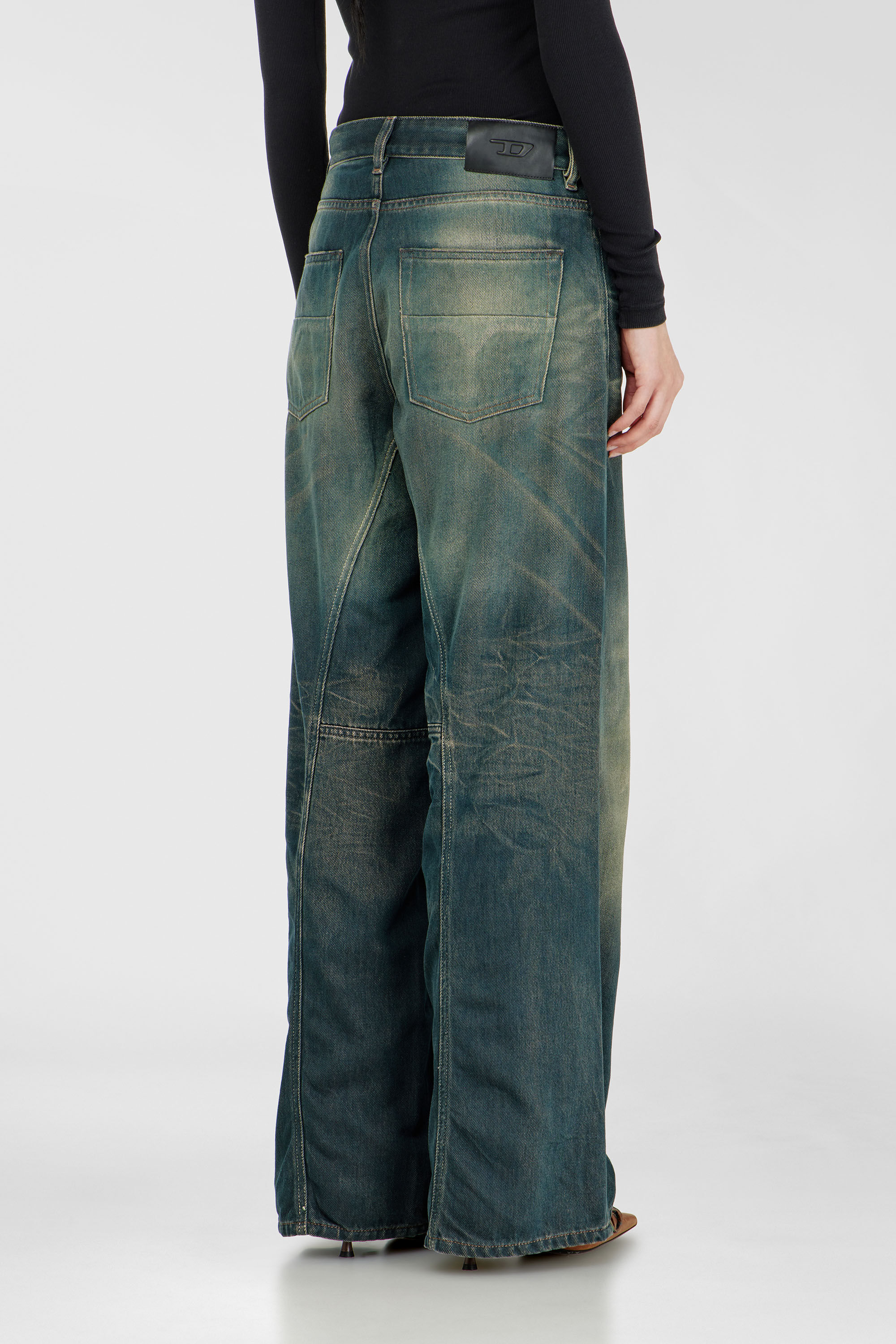 Diesel - Woman's Relaxed Jeans 1996 D-Sire 09P85, Dark Blue - 5