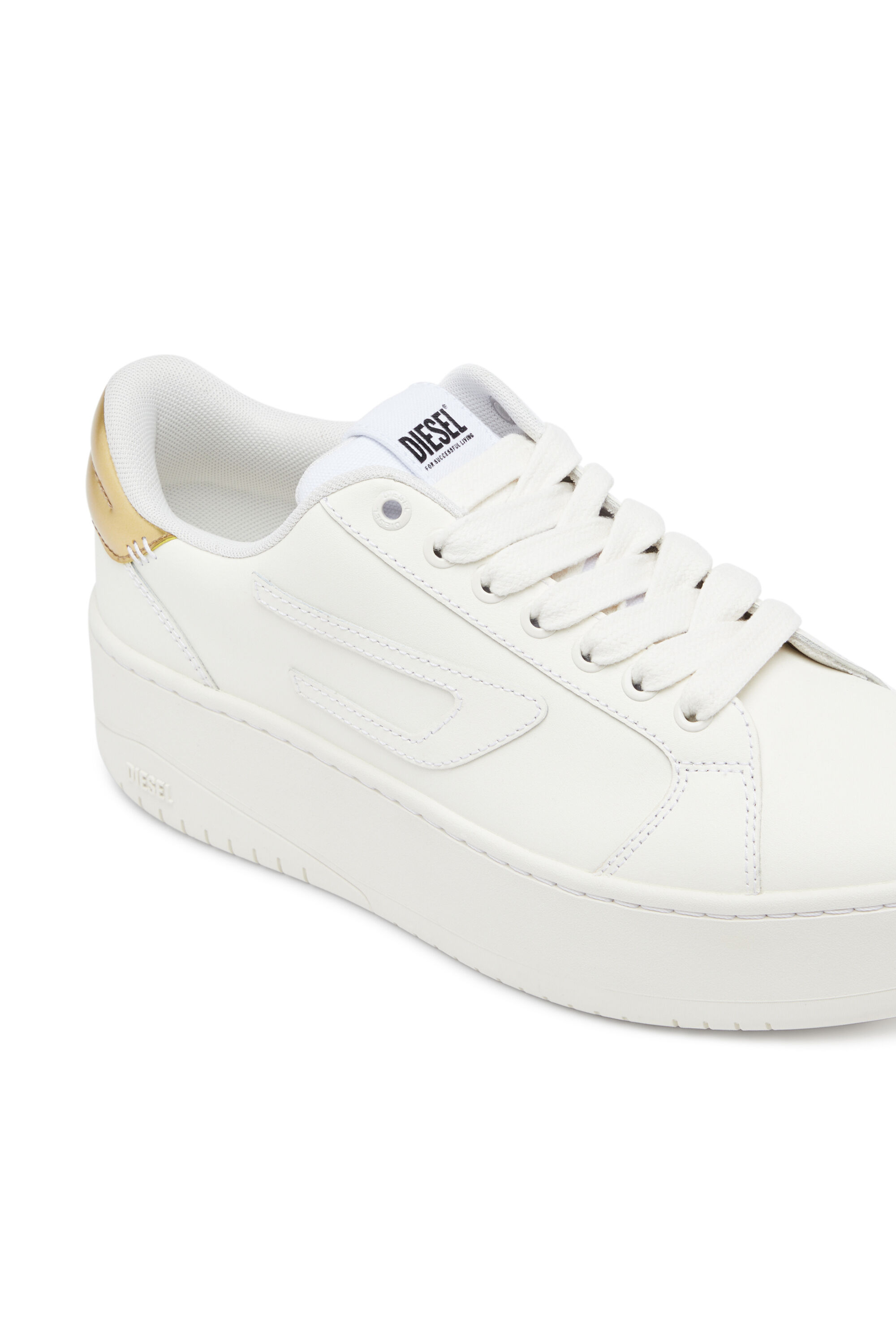 Diesel - S-ATHENE BOLD W, S-Athene Bold-Sneakers basses avec semelle flatform Femme in Doré - 6