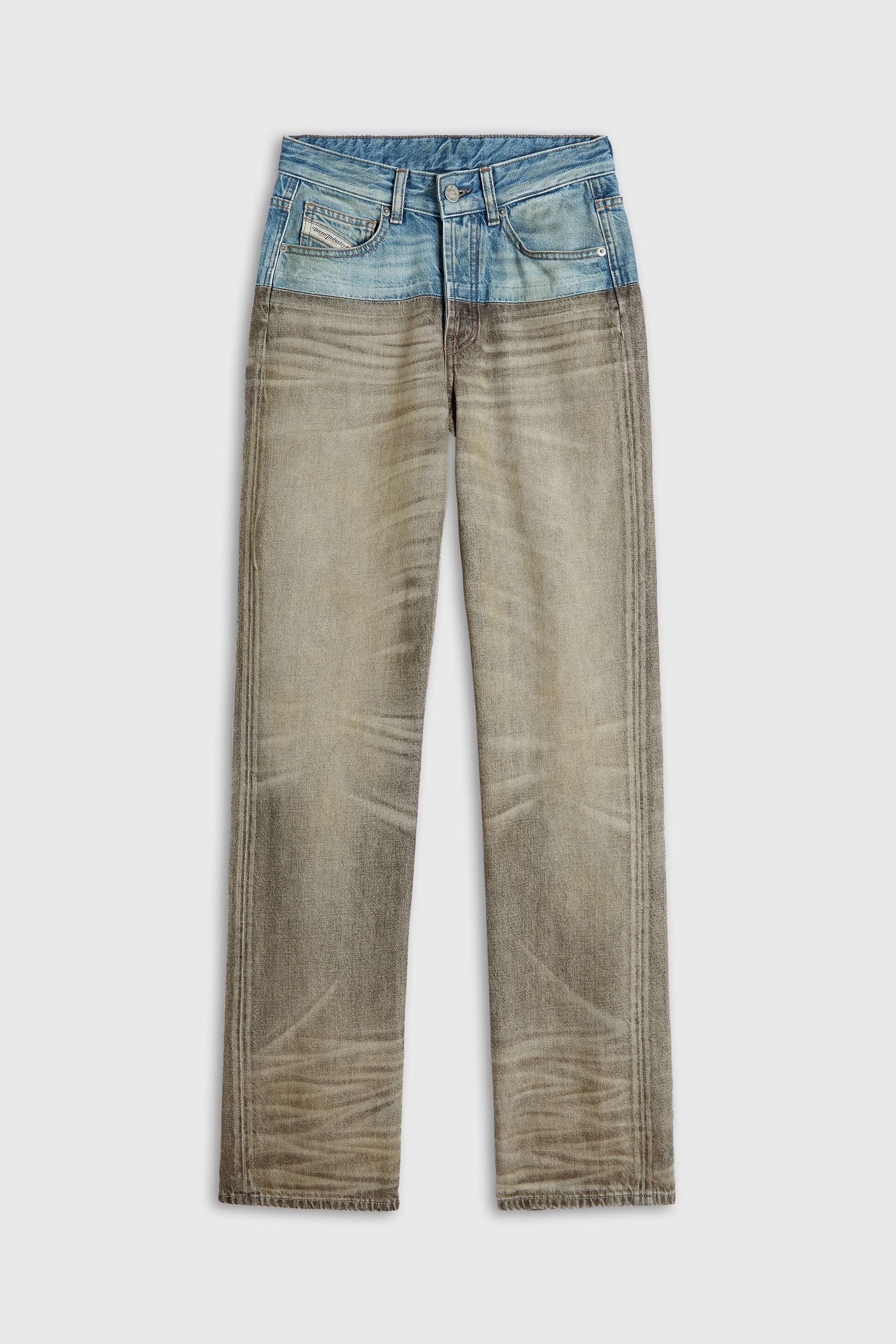 Diesel - Regular Jeans D-Sie 0ADDX Femme, Gris/Bleu - Image 6