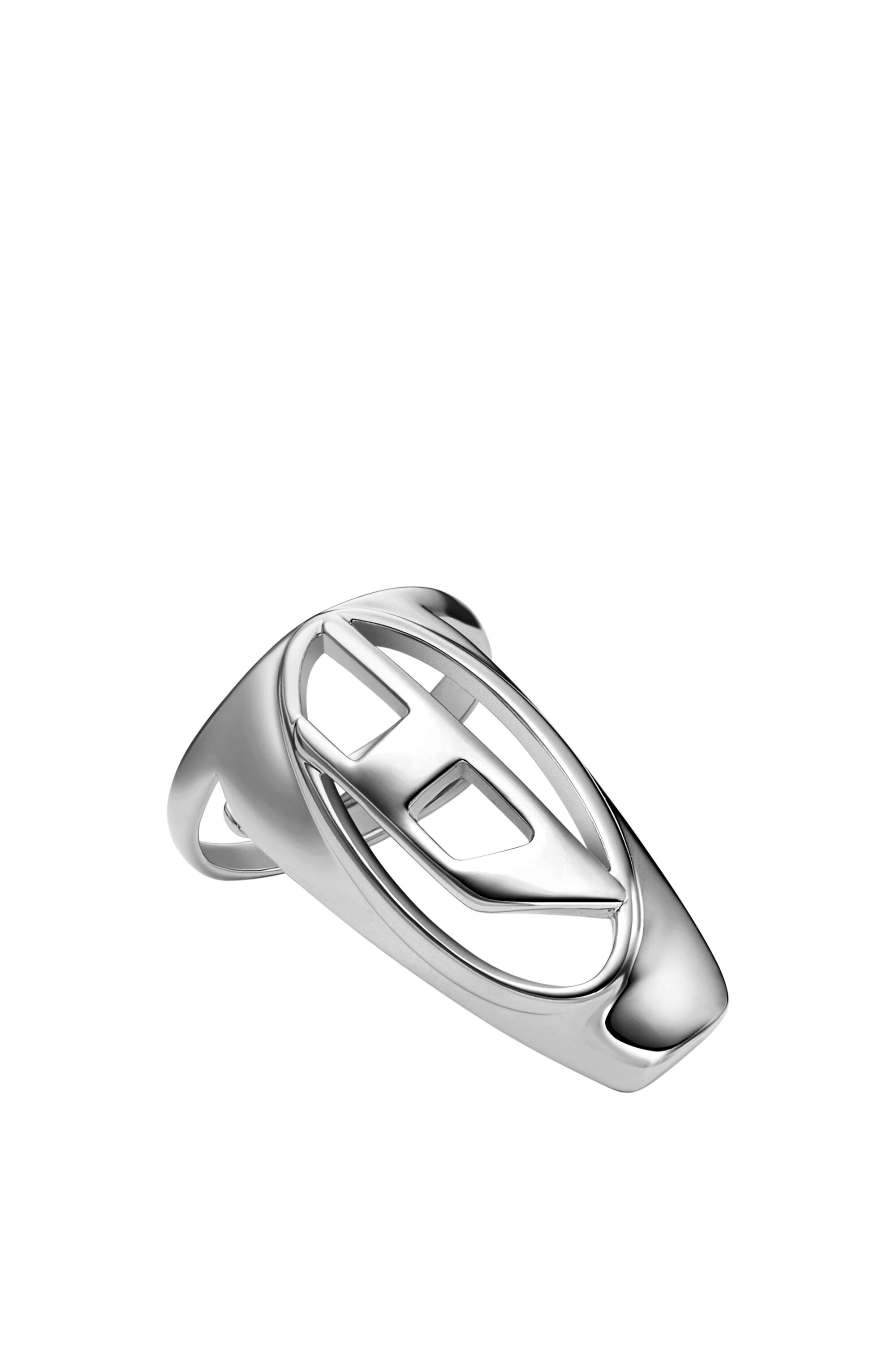 Bague ongle en laiton argente Femme Gris argente Diesel