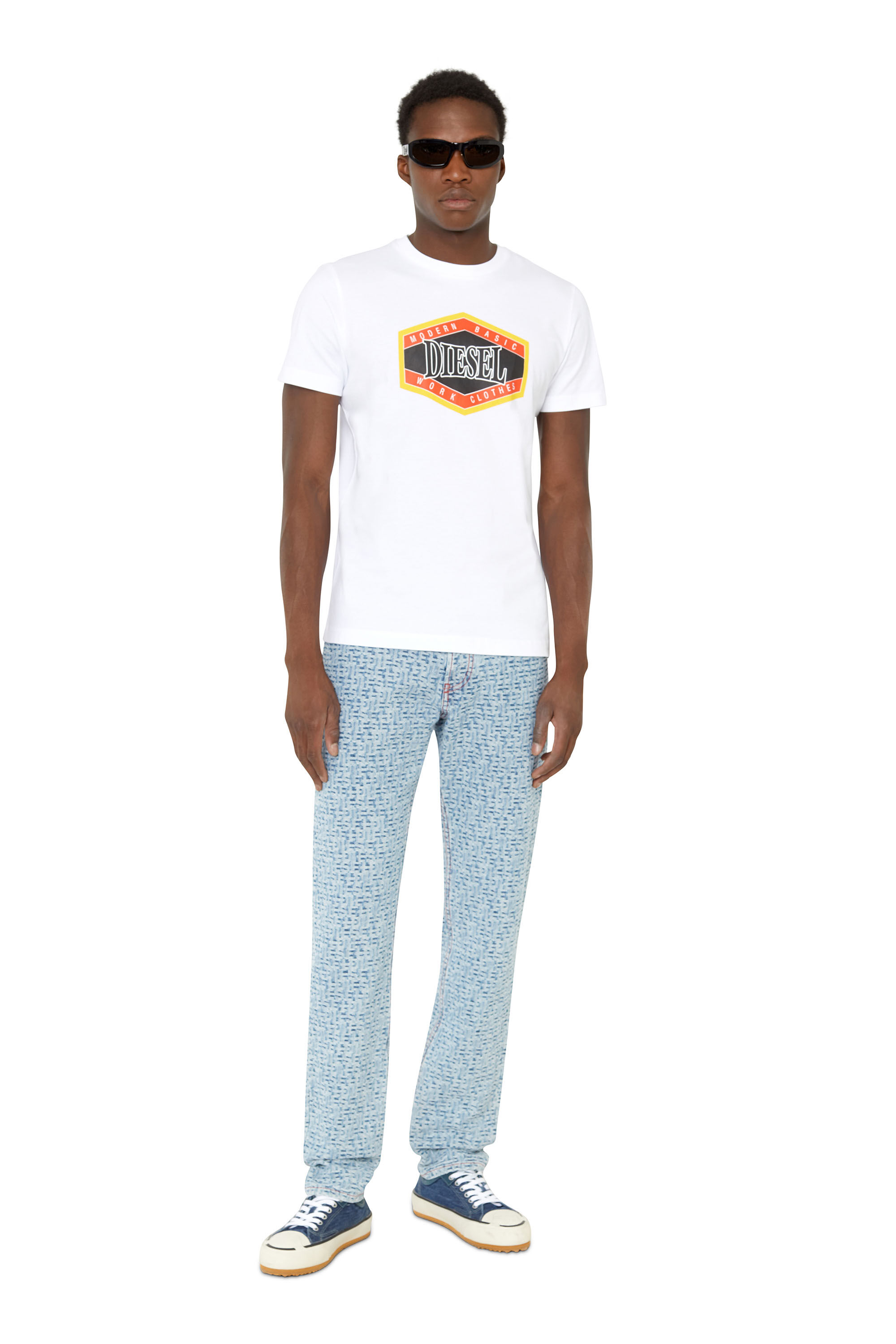 Diesel - 1995 D-Sark 09E37 Straight Jeans, Bleu Clair - Image 1