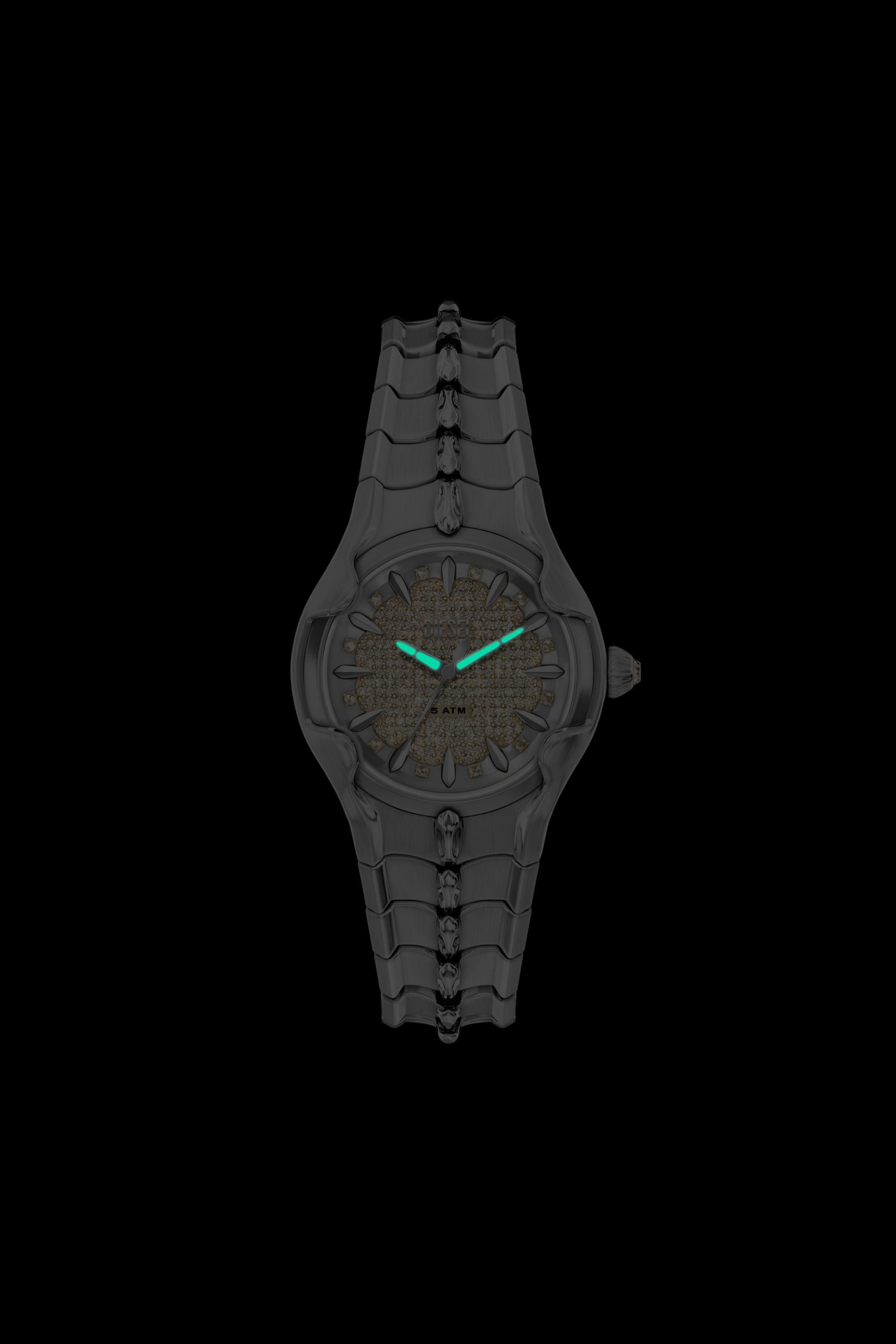 Diesel - DZ5631 WATCH, Montre Vert en acier inoxydable Homme in Gris argent&eacute; - 6