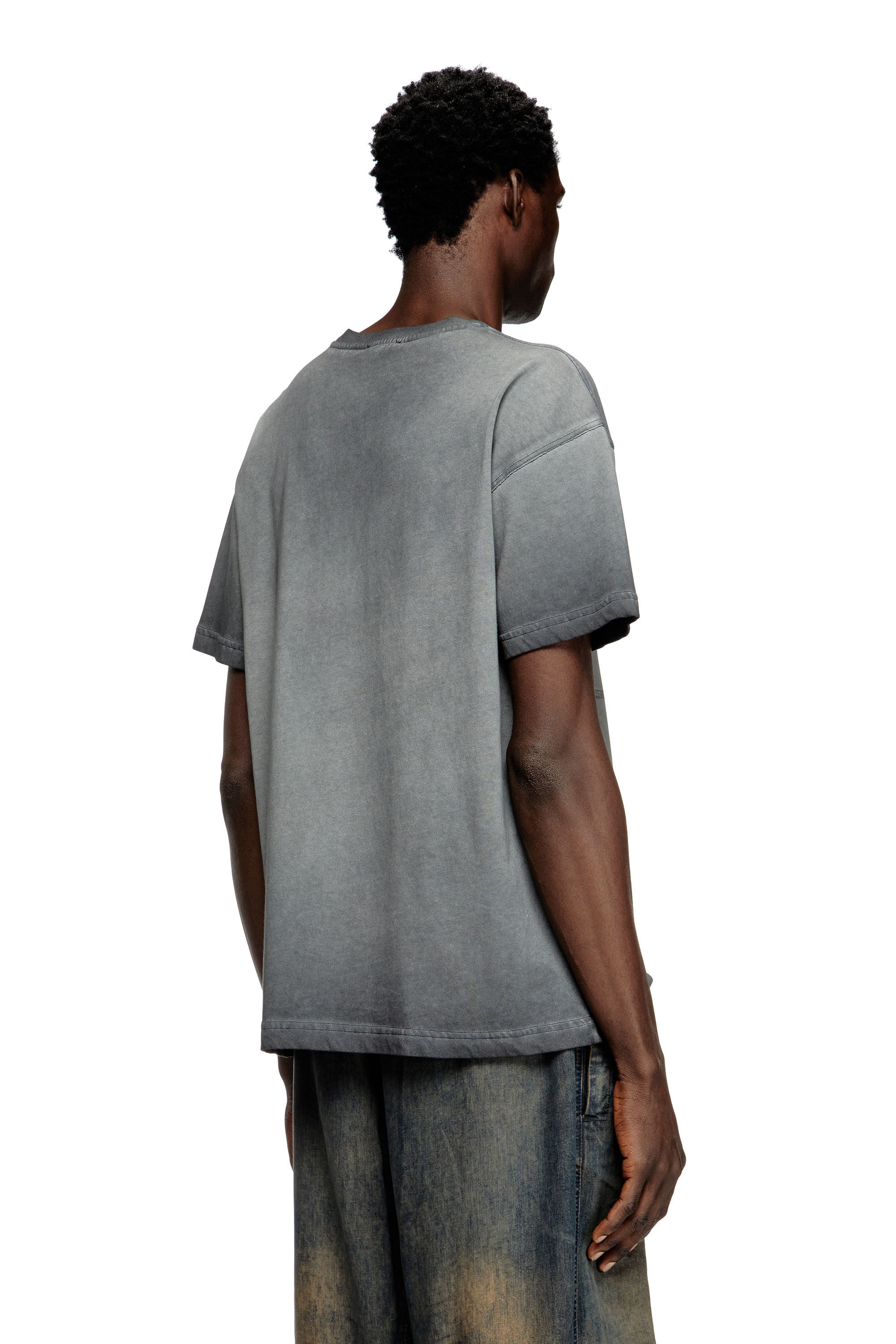 Diesel - T-NORM-T9, T-shirt avec phénix dévoré Homme in Gris - 4