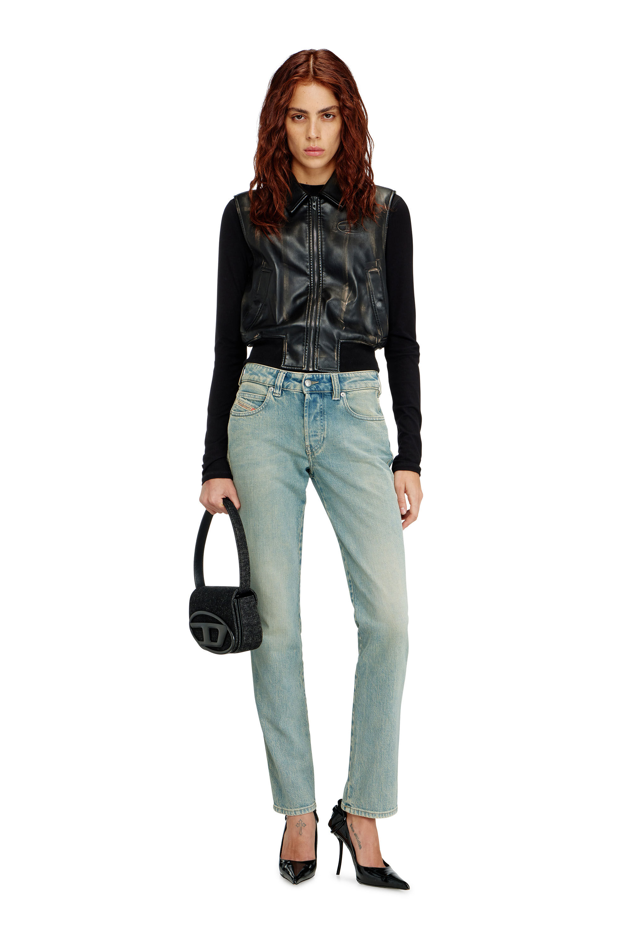 Diesel - Slim Jeans 1992 D-Jiann 09N33 Femme, Bleu moyen - Image 1