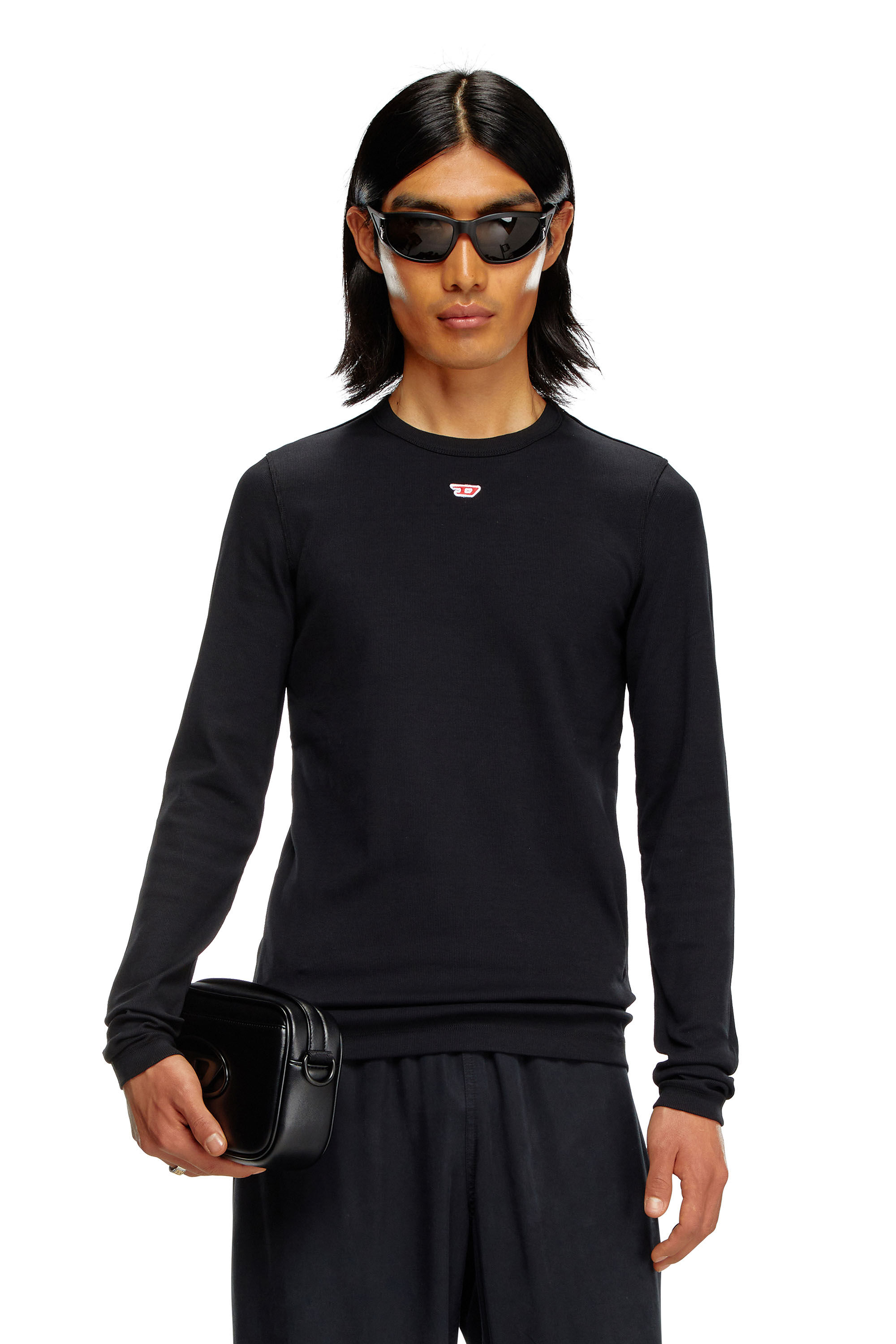 【Diesel】ブラック D-Ribber-N Tシャツ Diesel D-Ribber-N Tシャツ | ブラック | FARFETCH JP