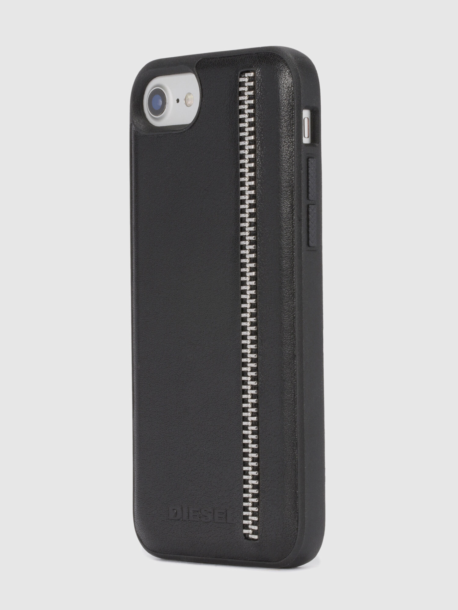 Diesel - ZIP BLACK LEATHER IPHONE 8 PLUS/7 PLUS/6s PLUS/6 PLUS CASE, Coque avec zip, iPhone 8 Plus/7 Plus/6s Plus/6 Plus Mixte in Noir - 6