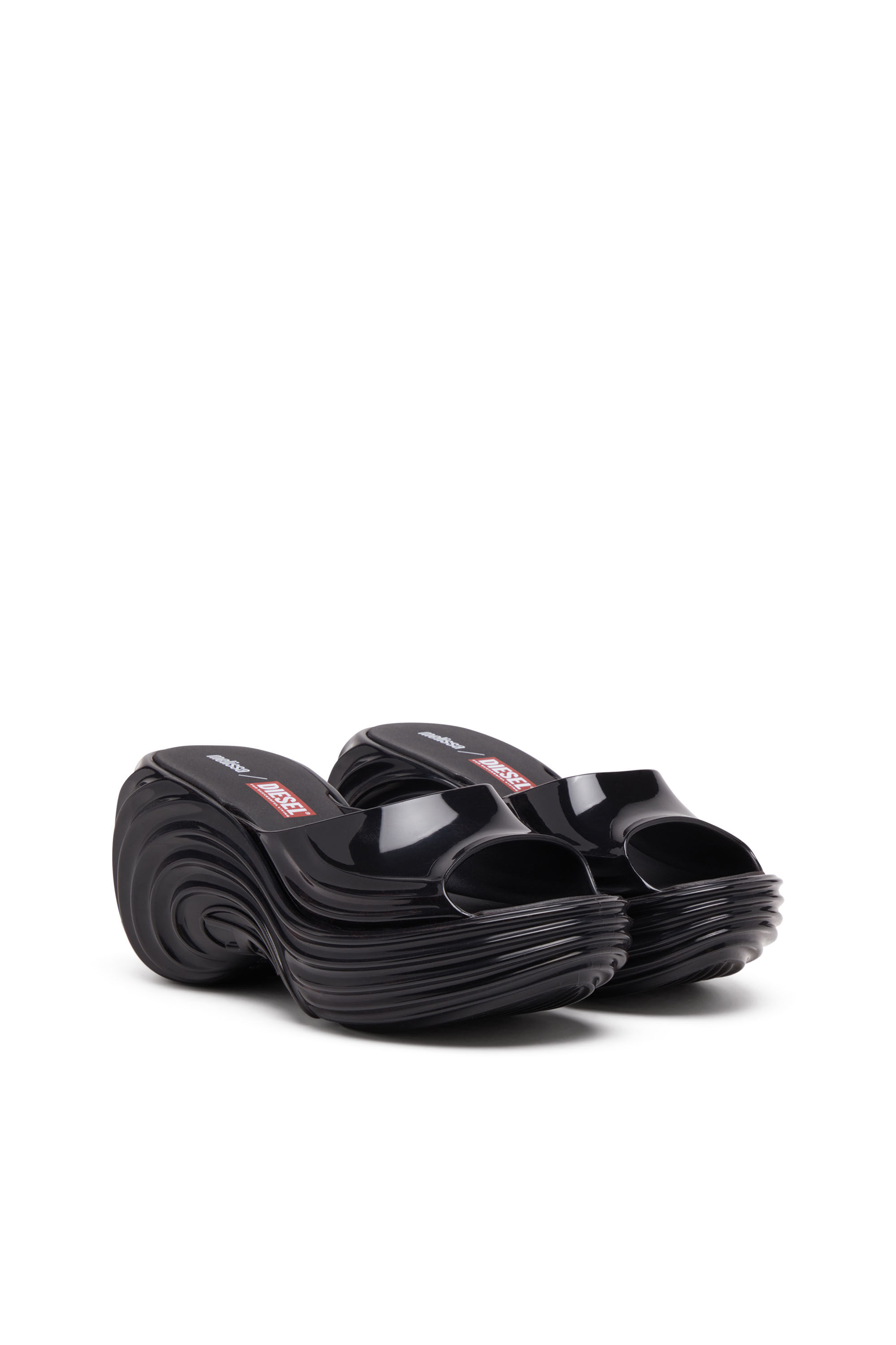 Diesel - MELISSA QUANTUM PLATFORM, Mule &agrave; plateforme en Melflex&reg; Femme in Noir - 2