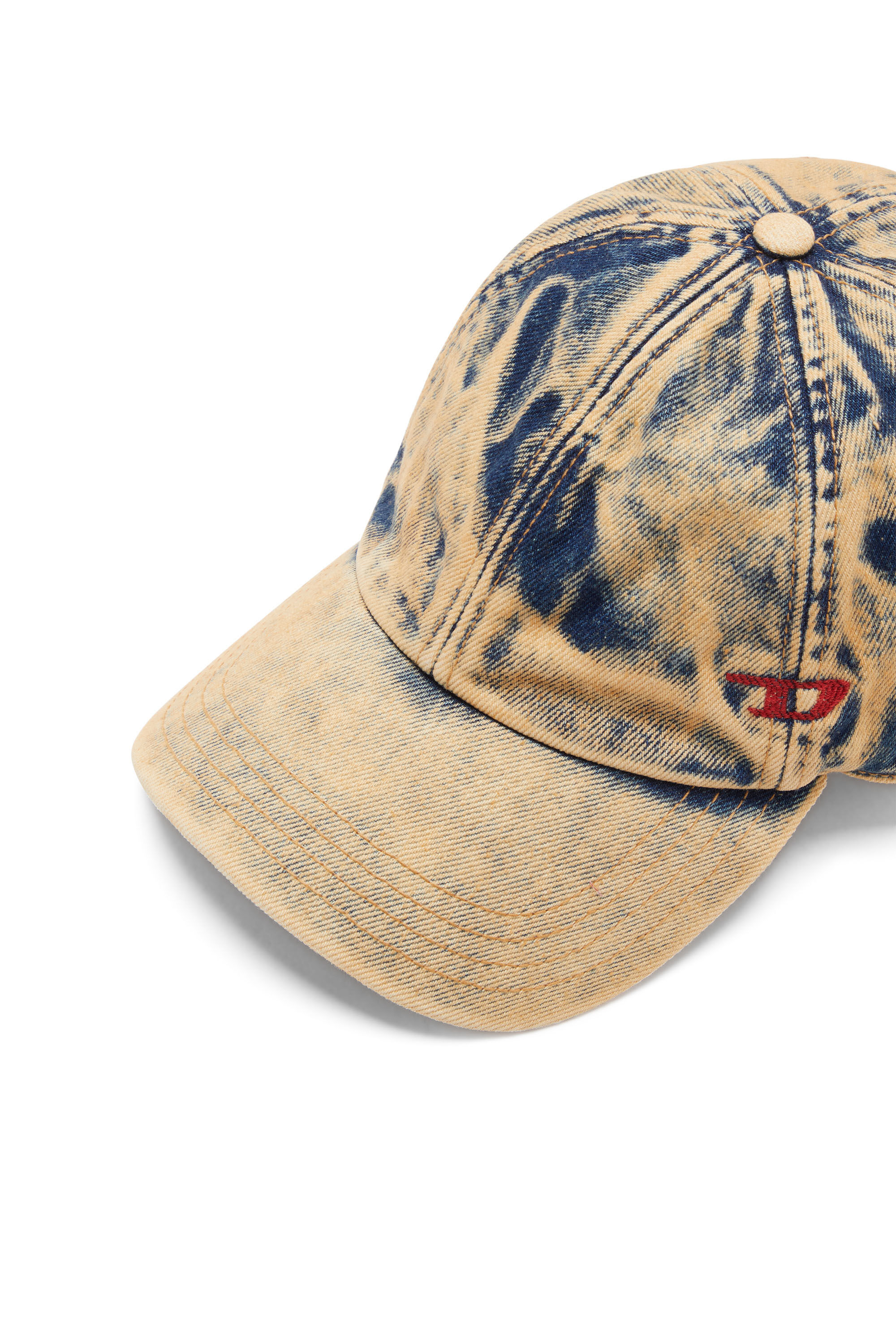 Diesel - C-SAB, Casquette de baseball en denim traité Homme in Polychrome - 3