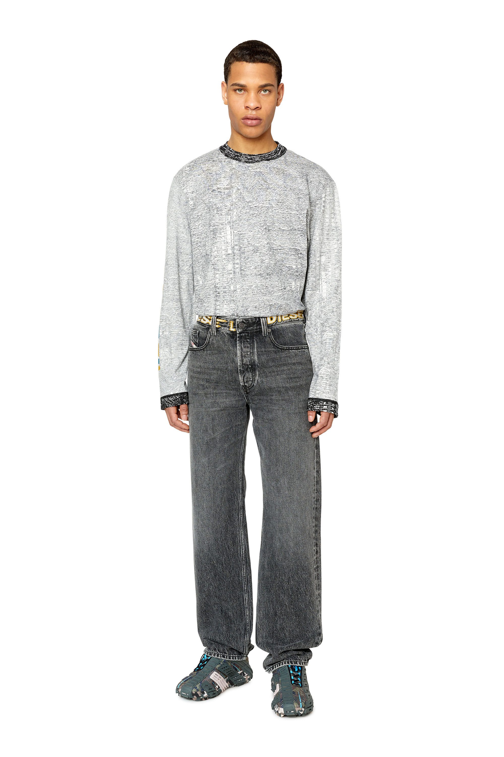 Diesel - T-CRANESIDE, Gris Clair - Image 1
