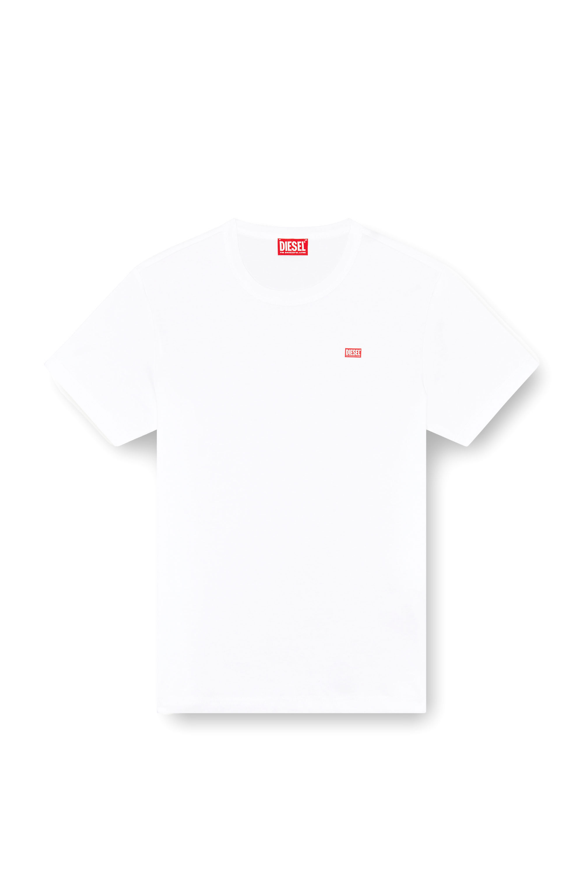 Diesel - T-MIEGOR-K77, T-shirt en coton merceris&eacute; Homme in Blanc - 2