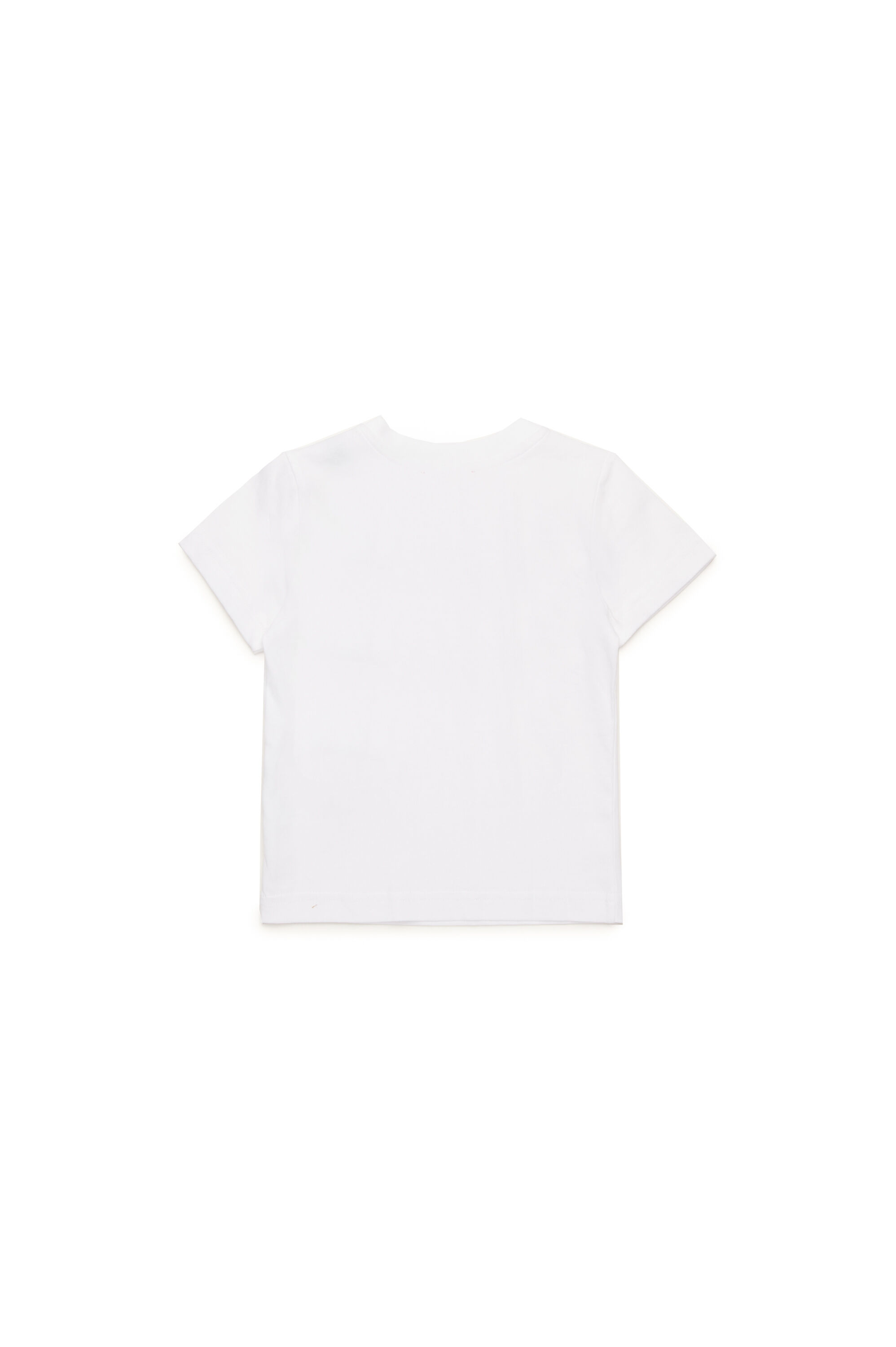 Diesel - TBOXTN14B, T-shirt avec logo Oval D effet vieilli Mixte in Blanc - 2
