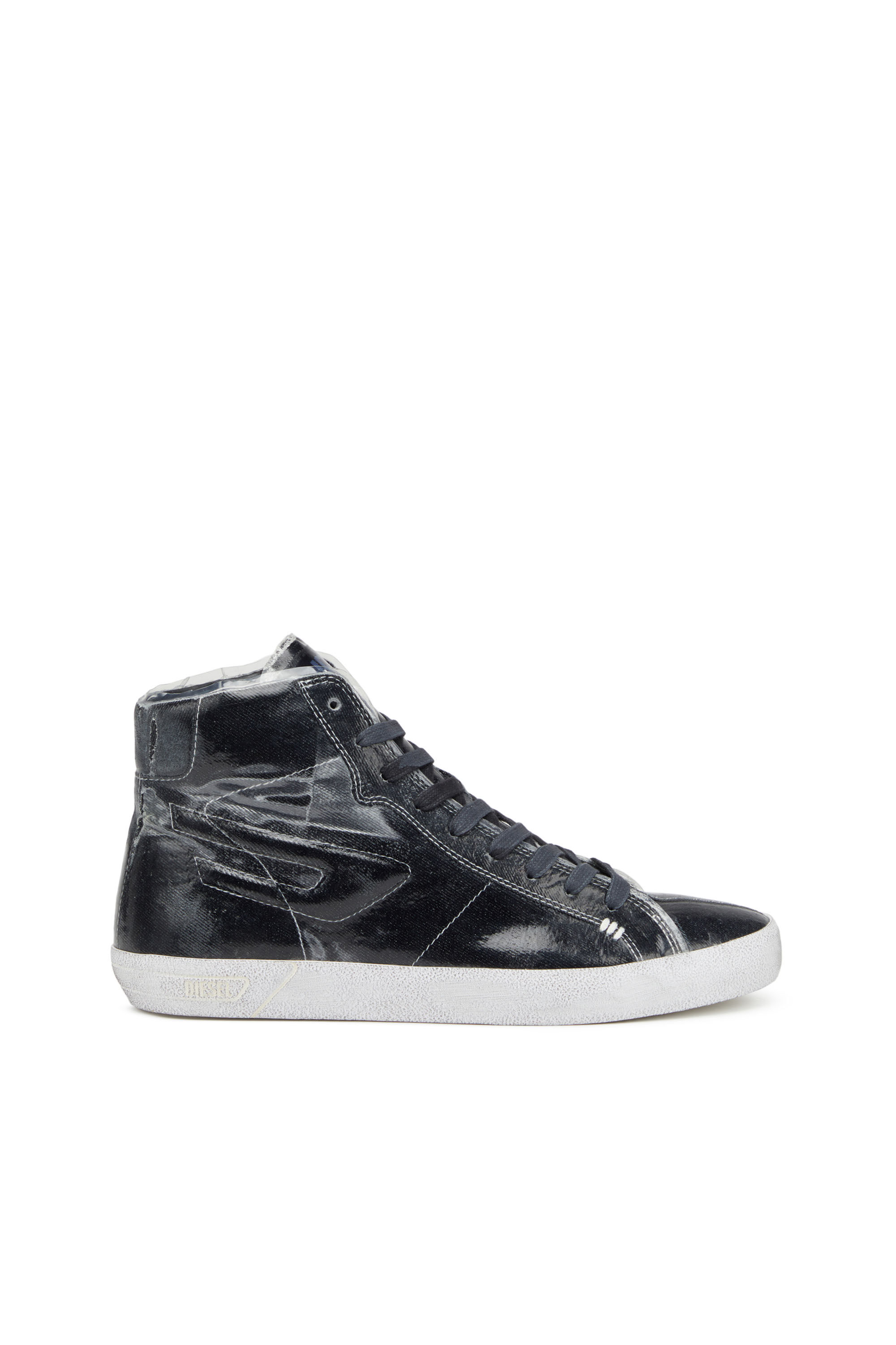 S-Leroji Mid - Sneakers montantes en toile avec superposition en