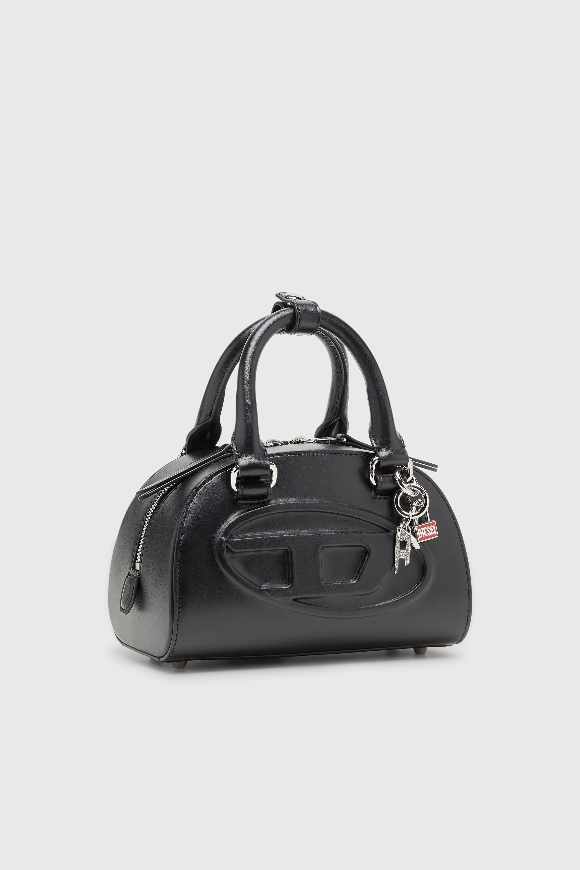 Diesel - 1DR DOME TOP HANDLE, 1DR Dome-Sac bowling en cuir Femme in Noir - 7