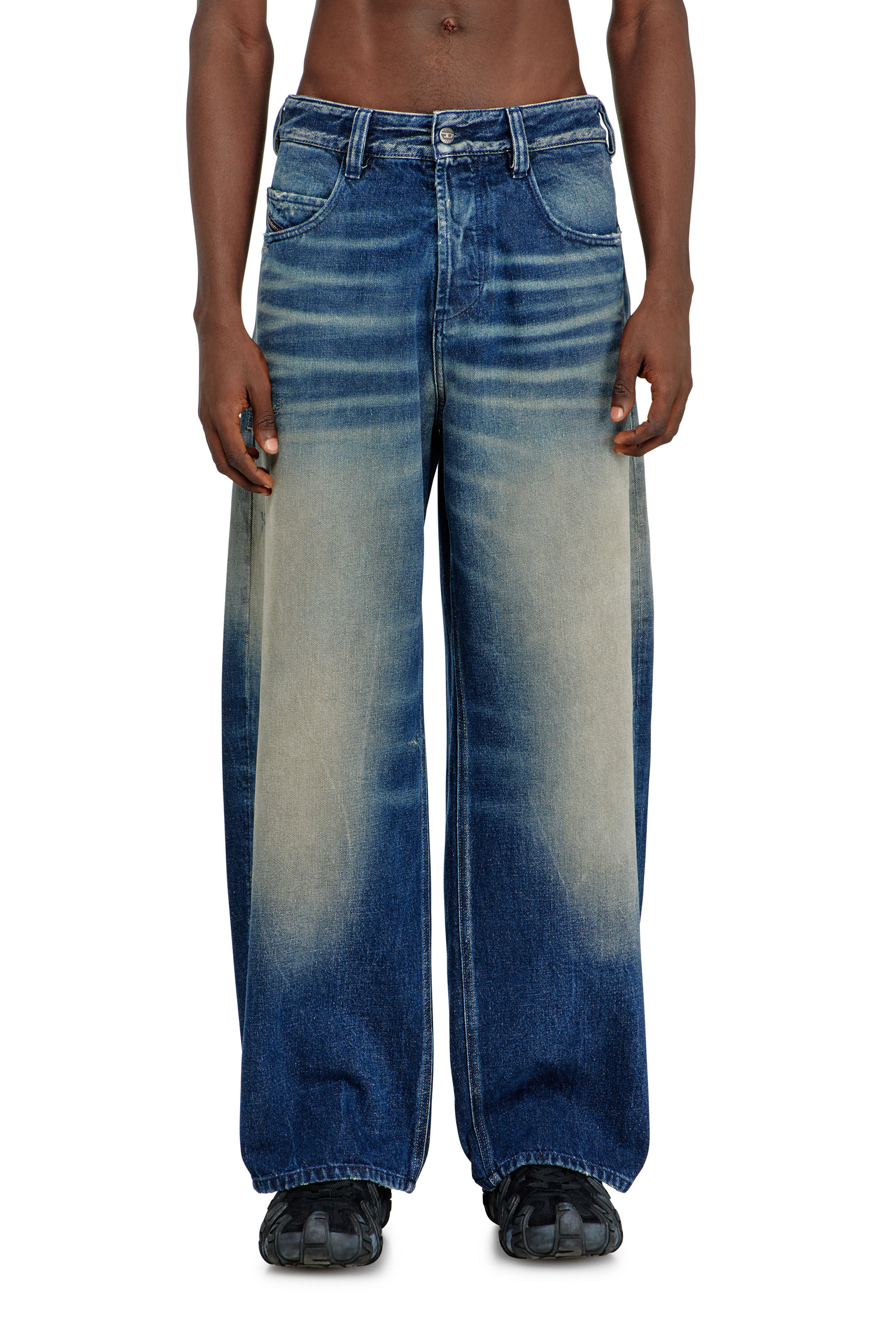 Diesel - Relaxed Jeans 1997 D-Enim 007DQ Mixte, Bleu Fonc&eacute; - Image 3