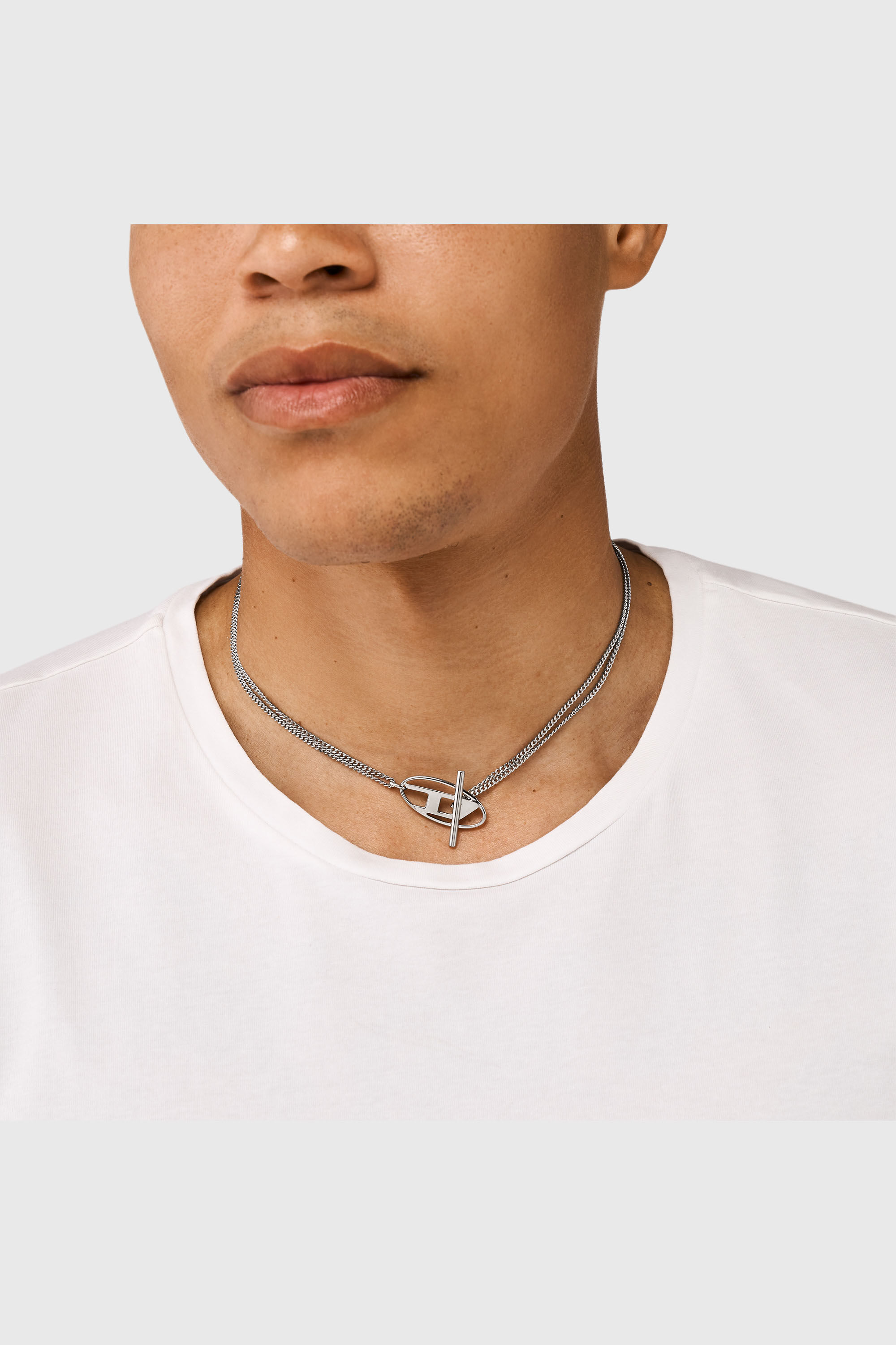 Diesel - DX1534040, Collier cha&icirc;ne en acier inoxydable Mixte in Gris argent&eacute; - 4