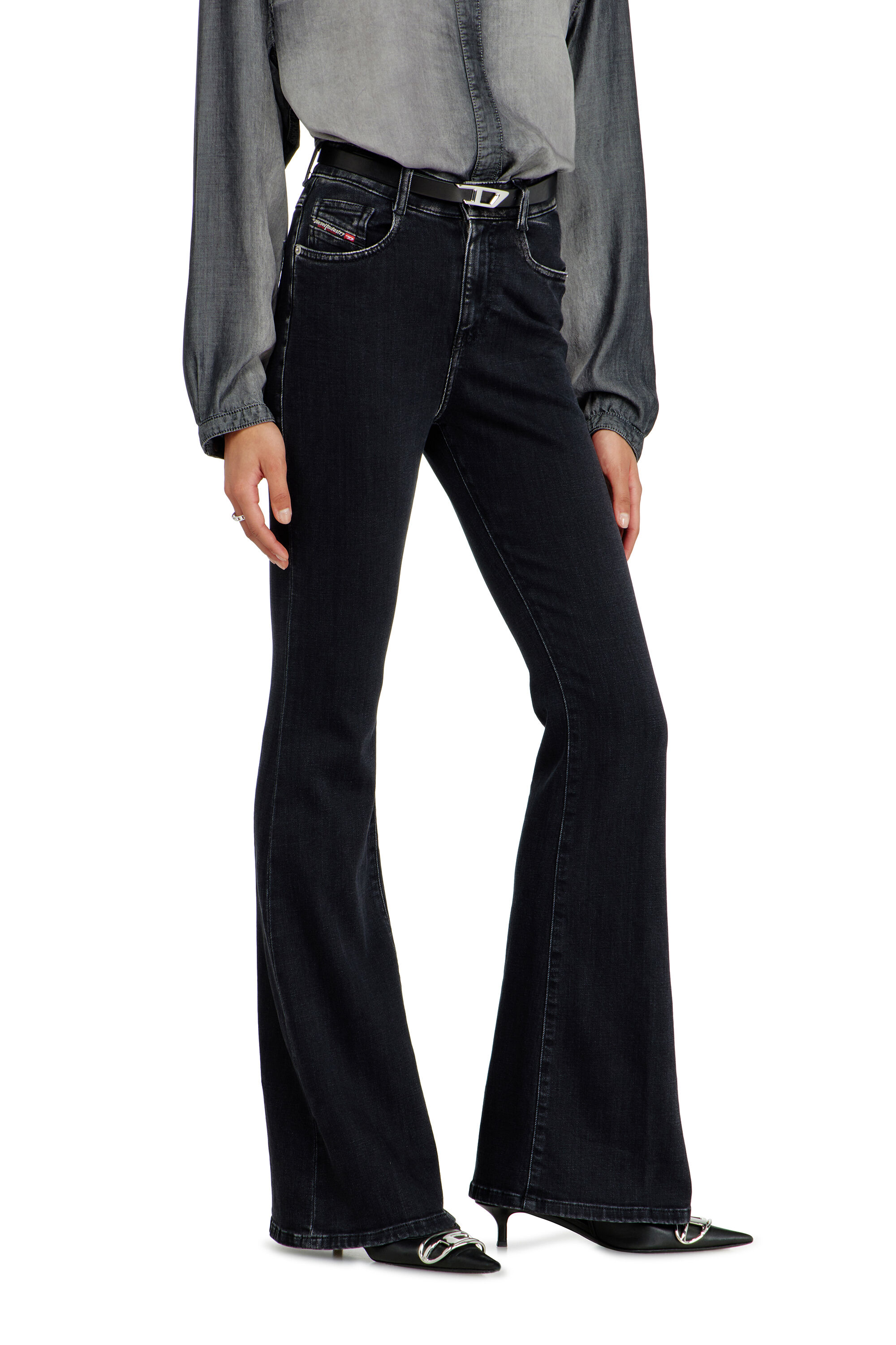 Diesel - Bootcut Jeans 1973 D-Partt 09P75 Femme, Noir/Gris fonc&eacute; - Image 7