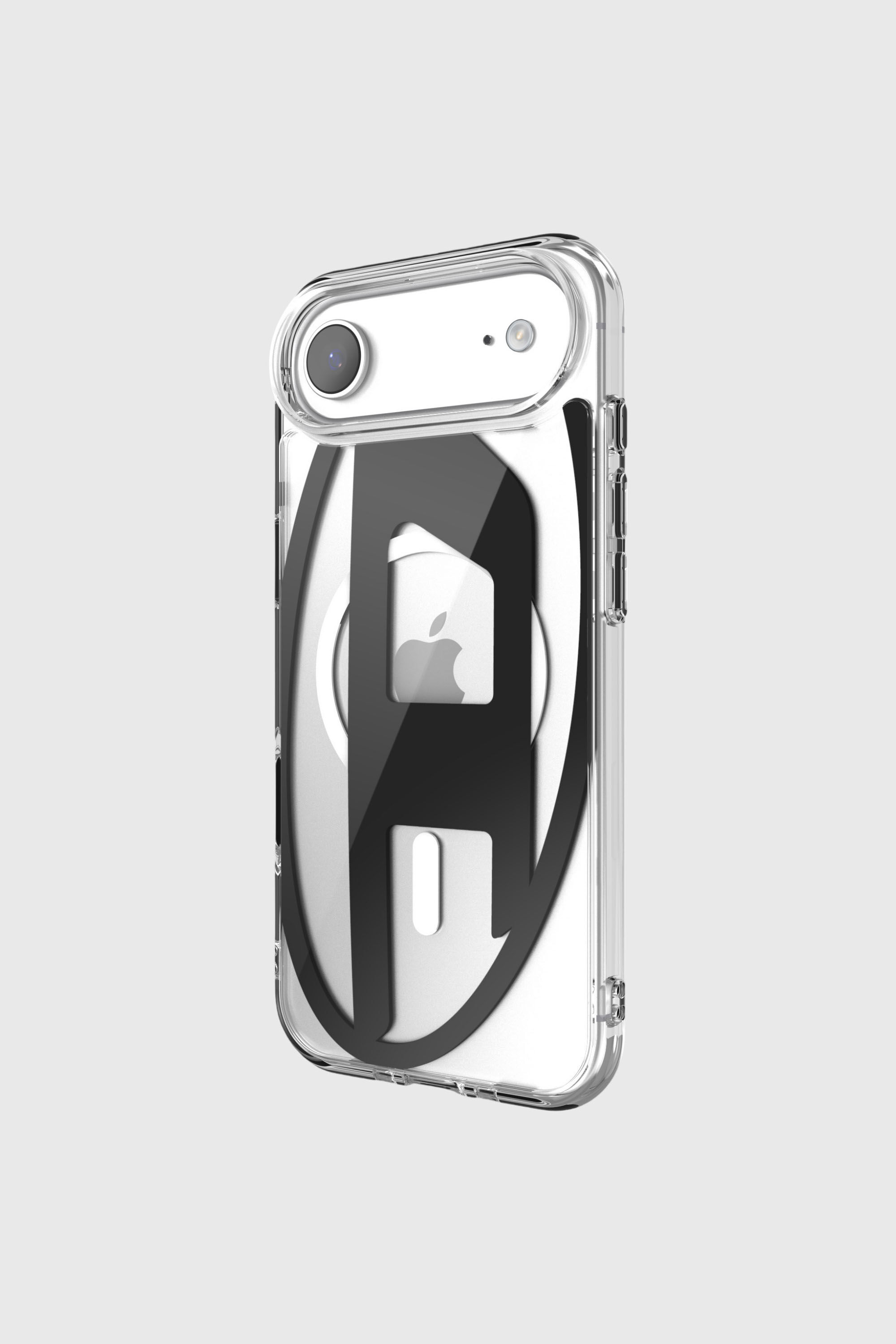 Diesel - 60416 AOP CASE, &Eacute;tui m&eacute;tallique Oval D avec Magsafe pour iPhone 17 Air Mixte in Noir - 3