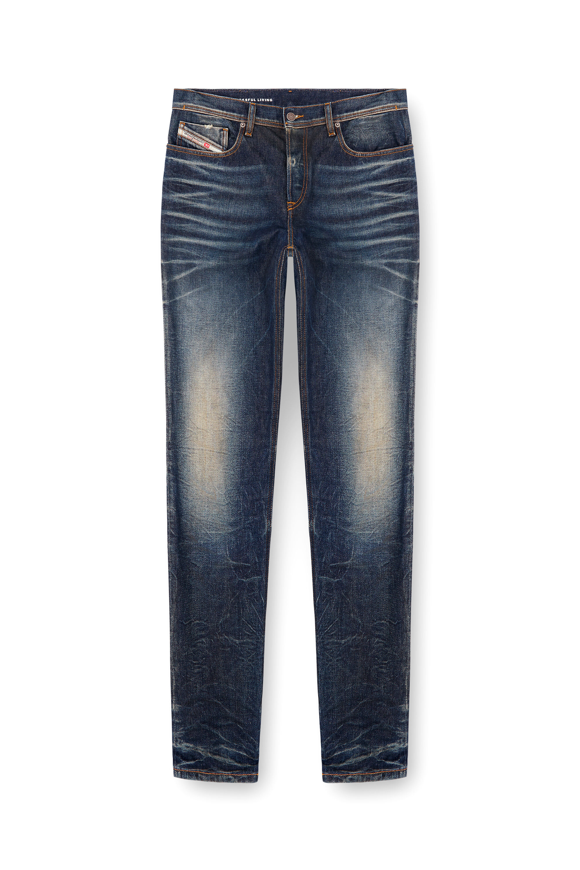 Diesel - Regular Jeans 2023 D-Finitive 09L22 Homme, Bleu Foncé - Image 2