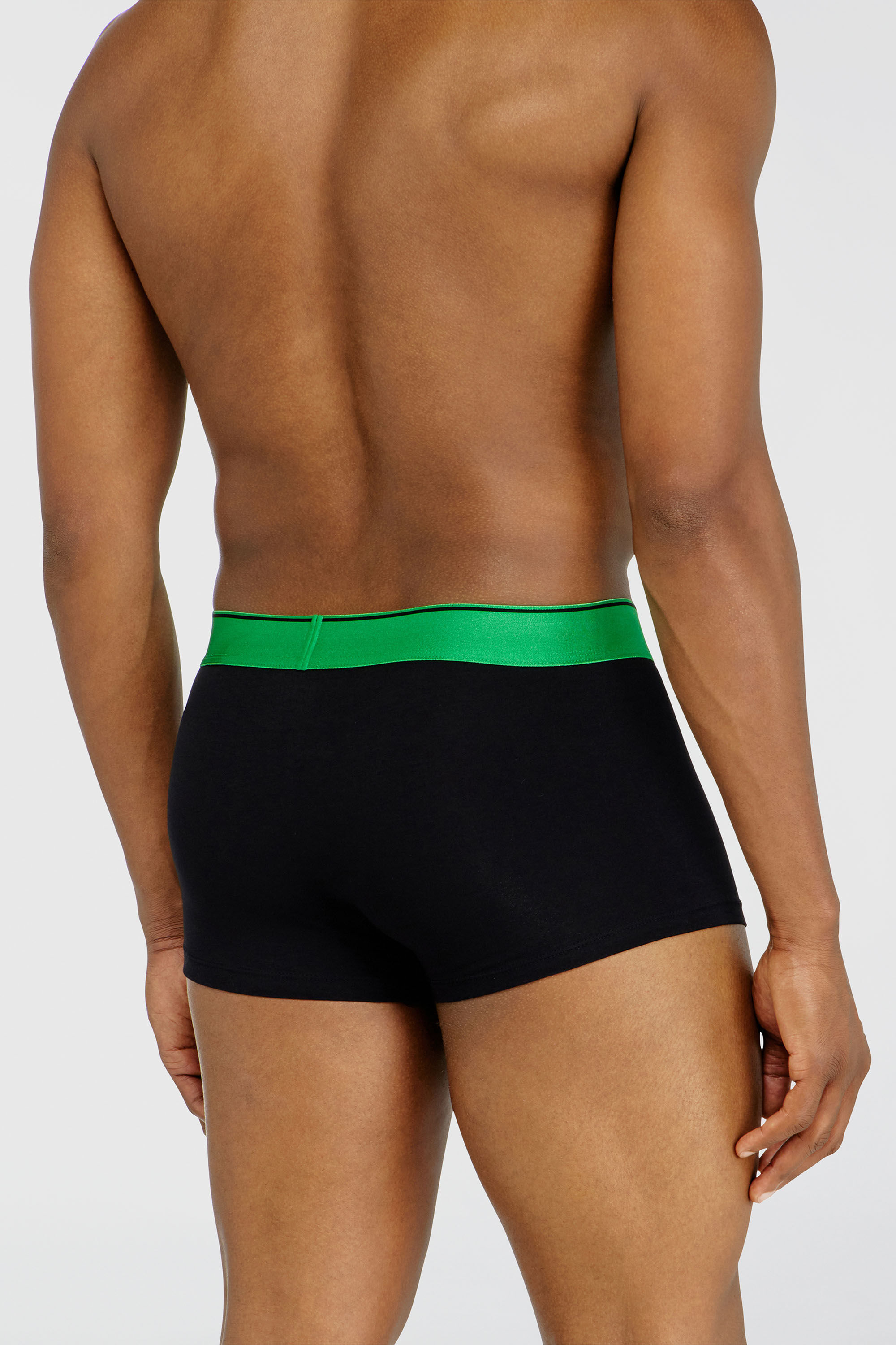 Diesel - DAMIEN-GFT-3PACK, Lot de trois boxers avec ceinture m&eacute;tallis&eacute;e Homme in Noir - 4