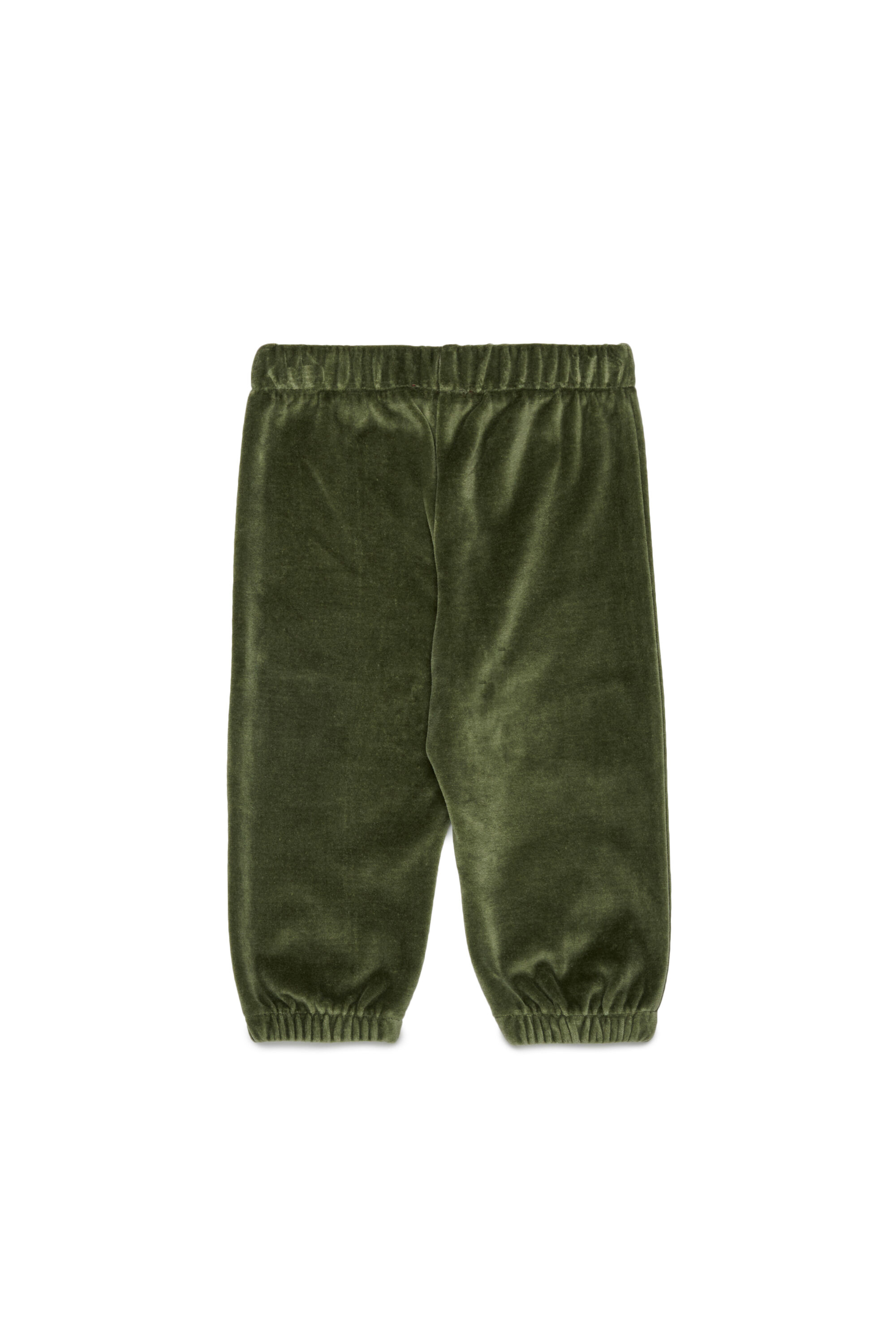 Diesel - PHENIB, Pantalon de surv&ecirc;tement en velours avec broderie Oval D Homme in Vert - 2