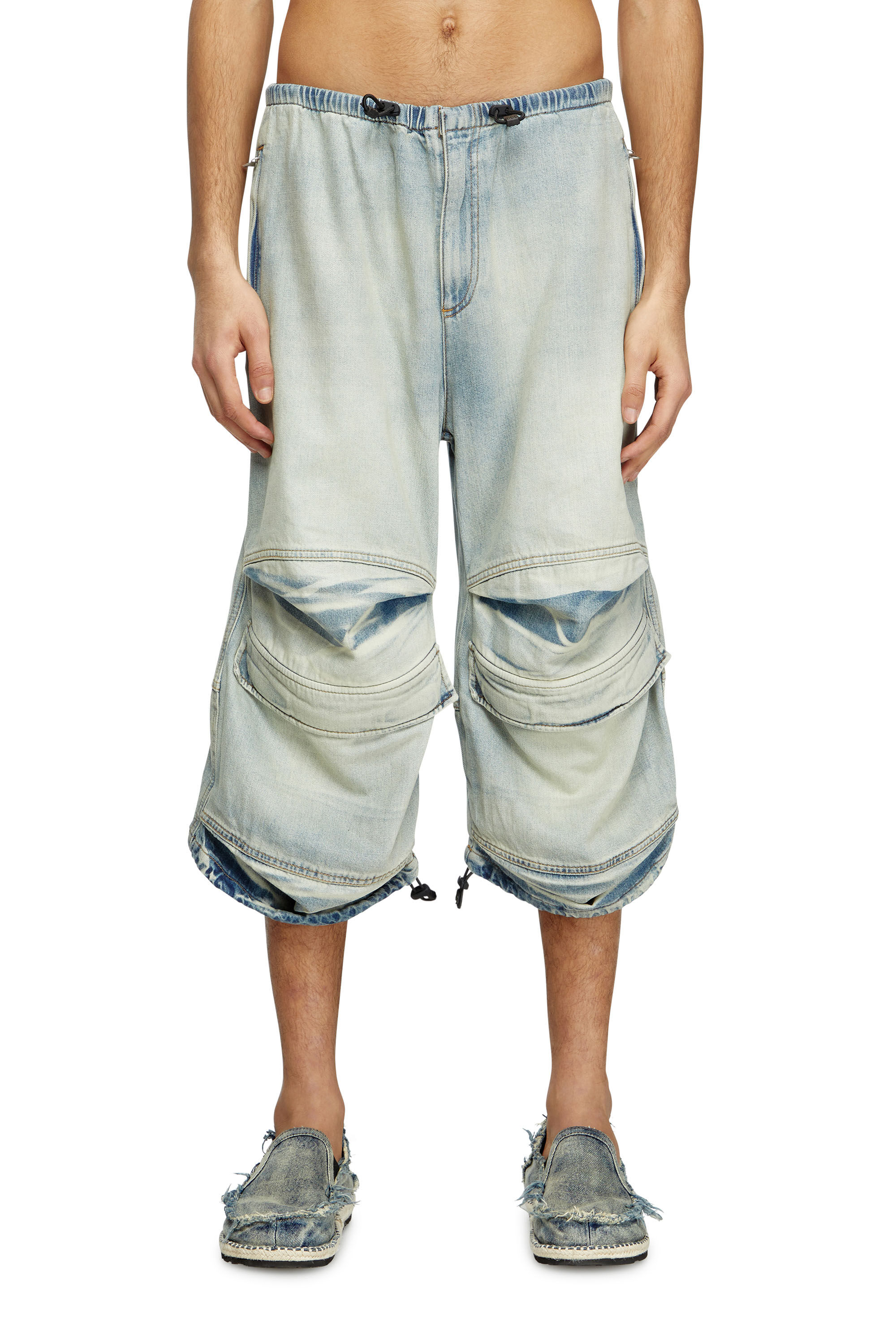 Diesel - D-DAYETZ-SHORT-S, Short en denim bicolore clair Mixte in Bleu - 3