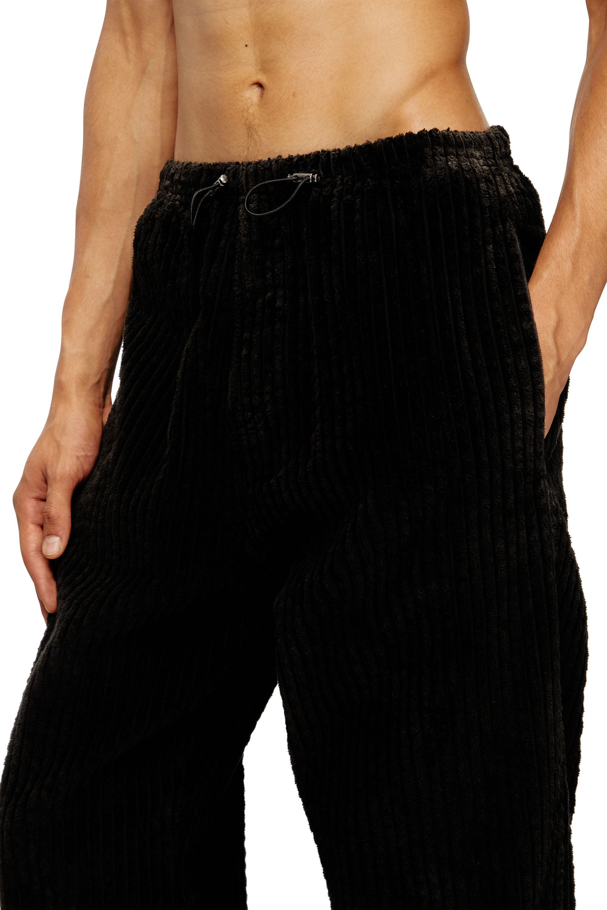 Diesel - P-MARTIAL, Pantalon en velours côtelé avec cordon de serrage Homme in Marron - 5
