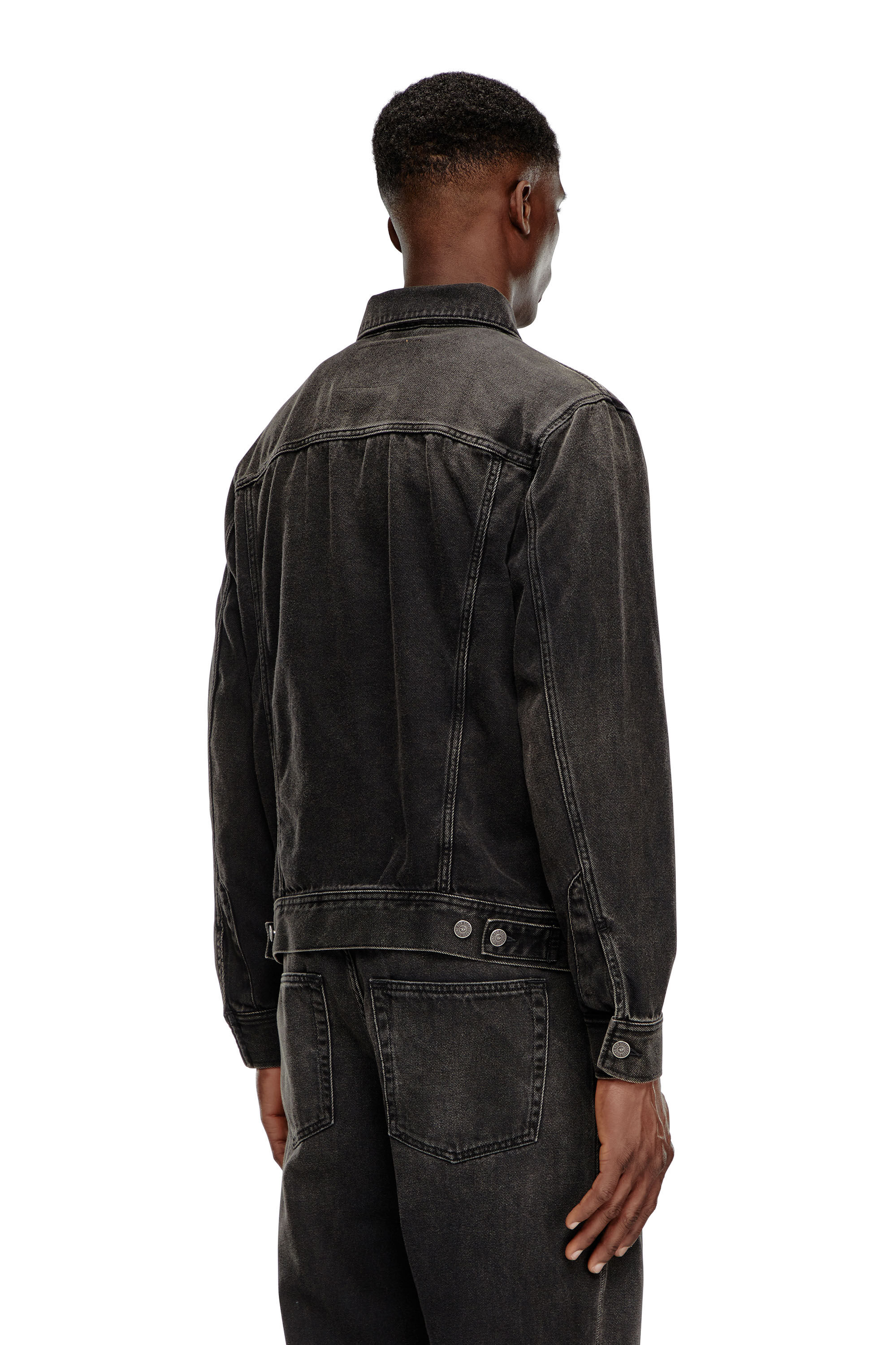 Veste trucker avec un fit regular Homme Noir Diesel