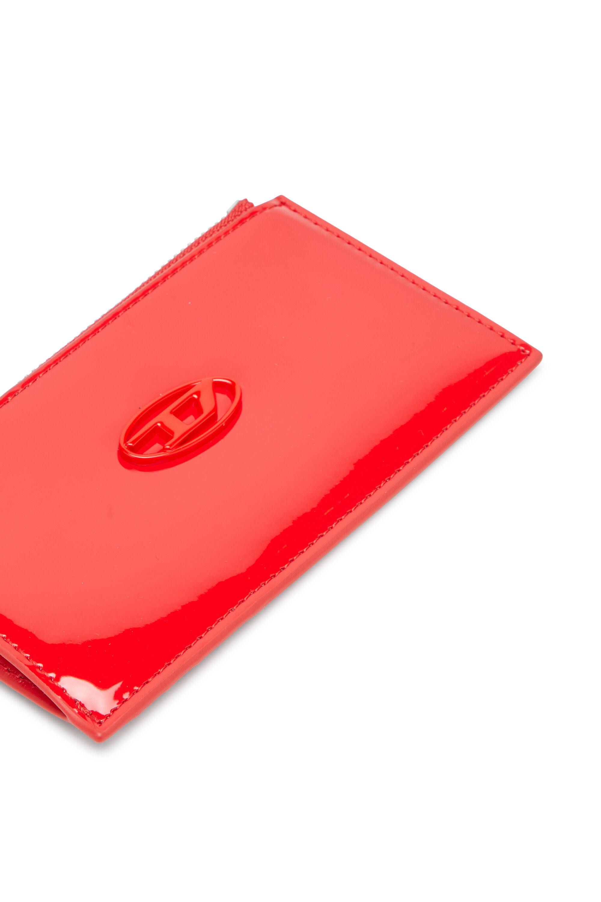 Diesel - PLAY CARD HOLDER III, Porte-cartes avec finition brillante Femme in Rouge - 4