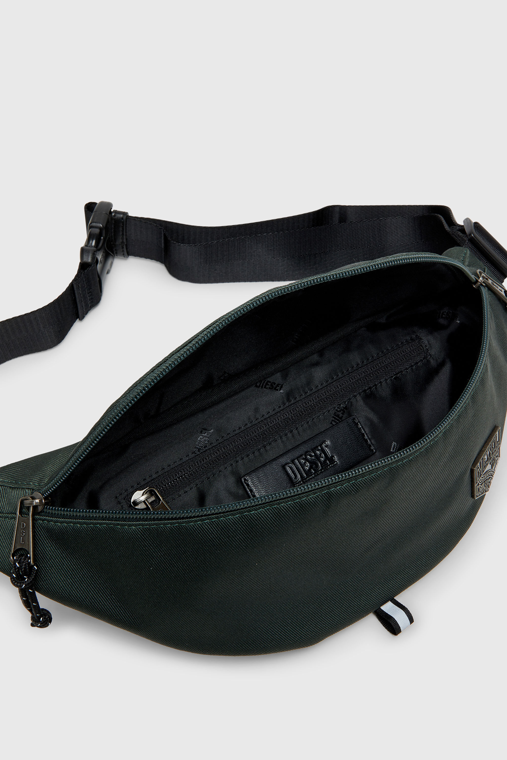 Diesel - D-PACK BELTBAG X, D-Pack - Sac banane en nylon avec logo embl&egrave;me Mixte in Vert - 3