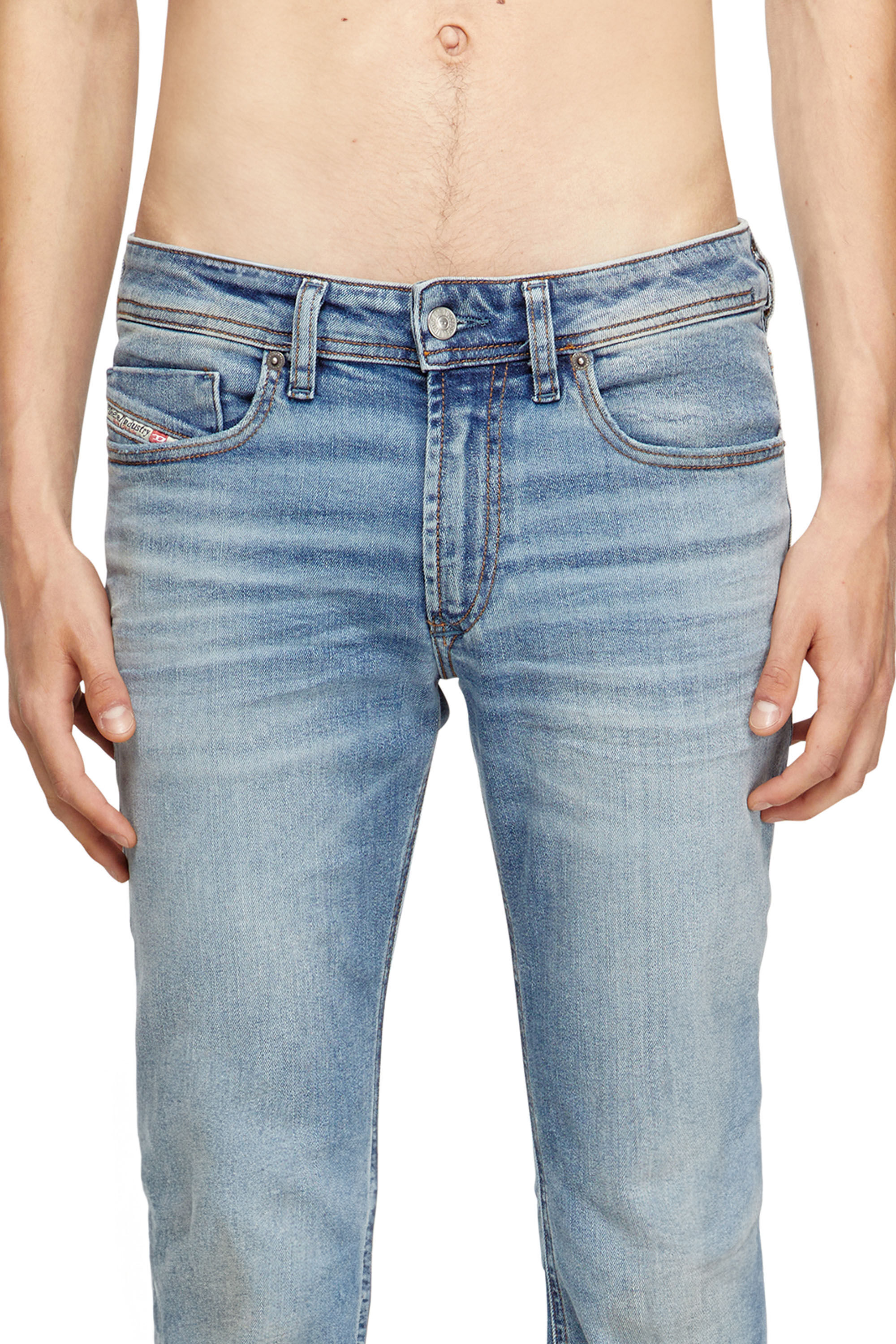 Diesel - Skinny Jeans 1979 Sleenker 0DBDQ Homme, Bleu Clair - Image 5
