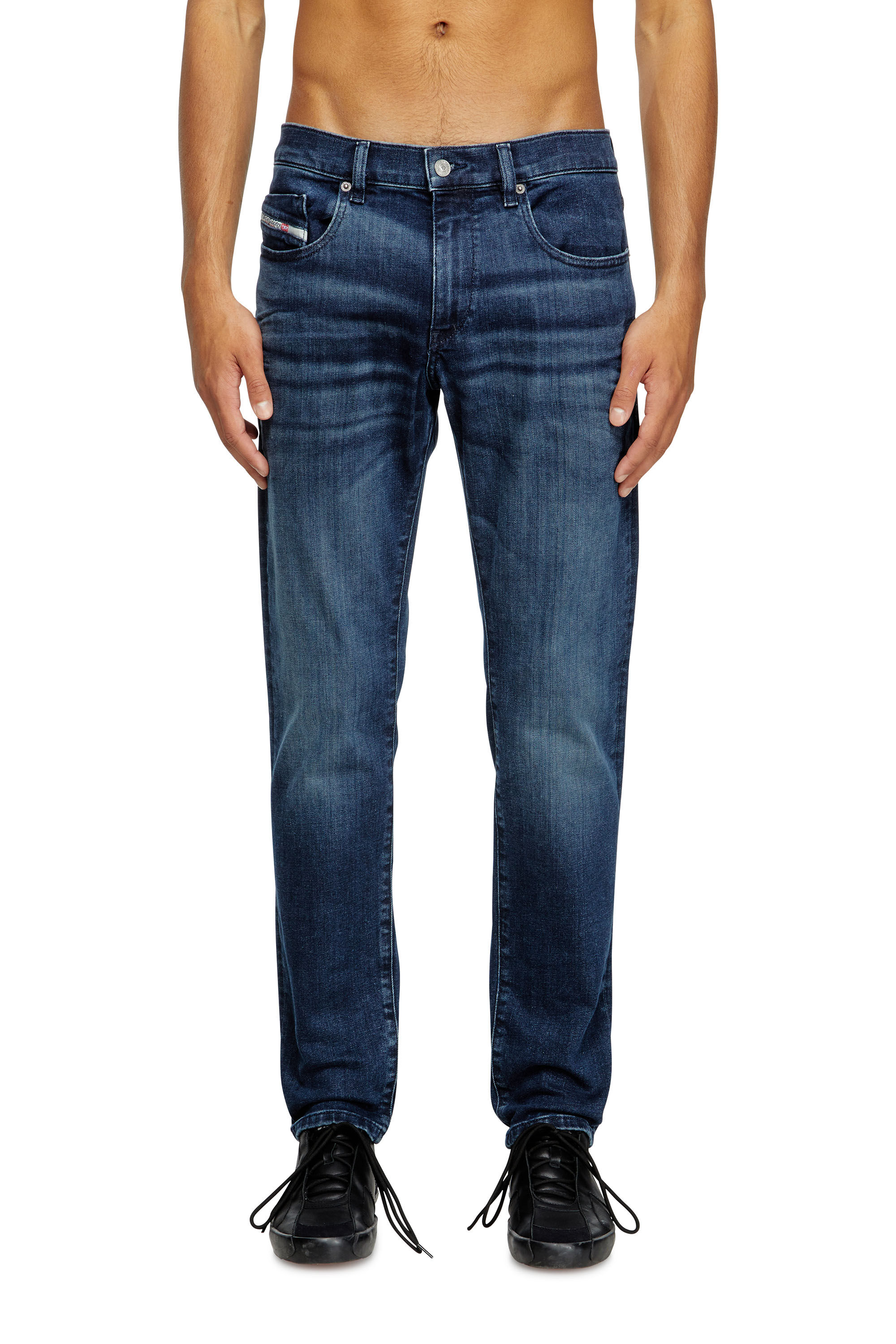 Diesel - Slim Jeans 2019 D-Strukt 0GRDJ Homme, Bleu Foncé - Image 3