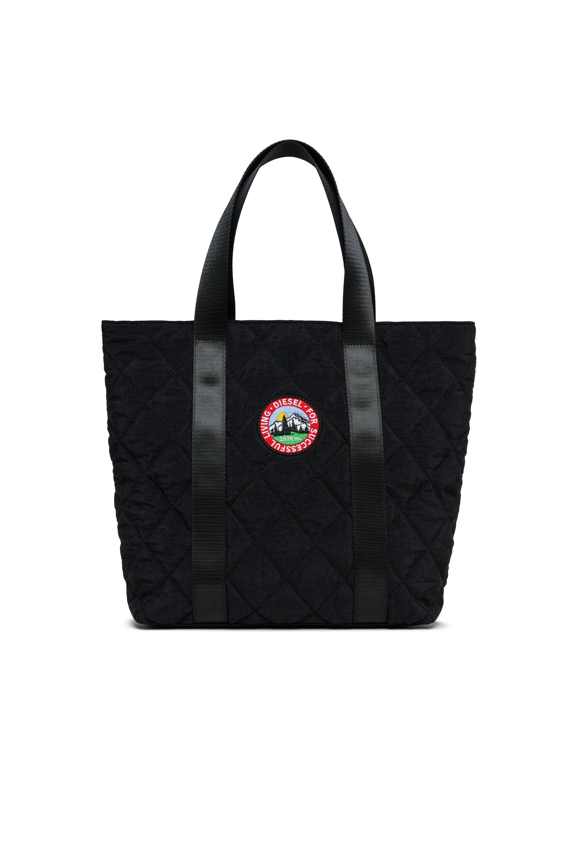 Diesel - WMONTY, WMONTY - Sac cabas en nylon matelass&eacute; Femme in Noir - 1