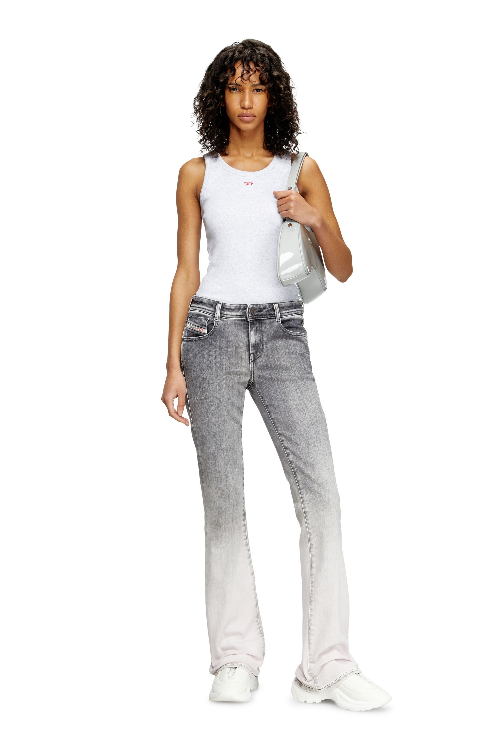 Diesel - Bootcut Jeans 1969 D-Ebbey 09K53 Femme, Gris Clair - Image 1