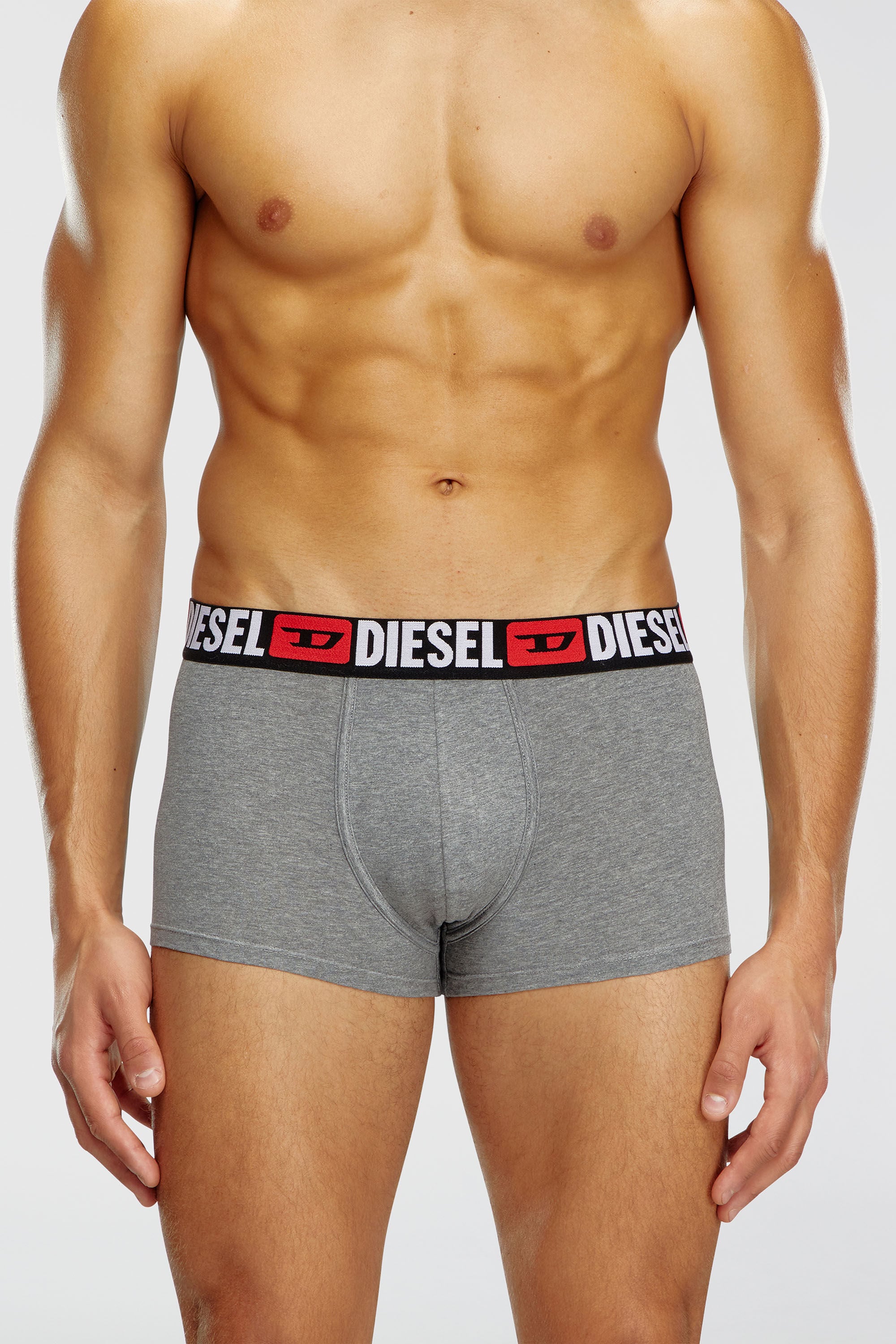 Diesel - UMBX-DAMIENTHREEPACK, Lot de trois boxers avec taille orn&eacute;e du logo sur toute la surface Homme in Polychrome - 3