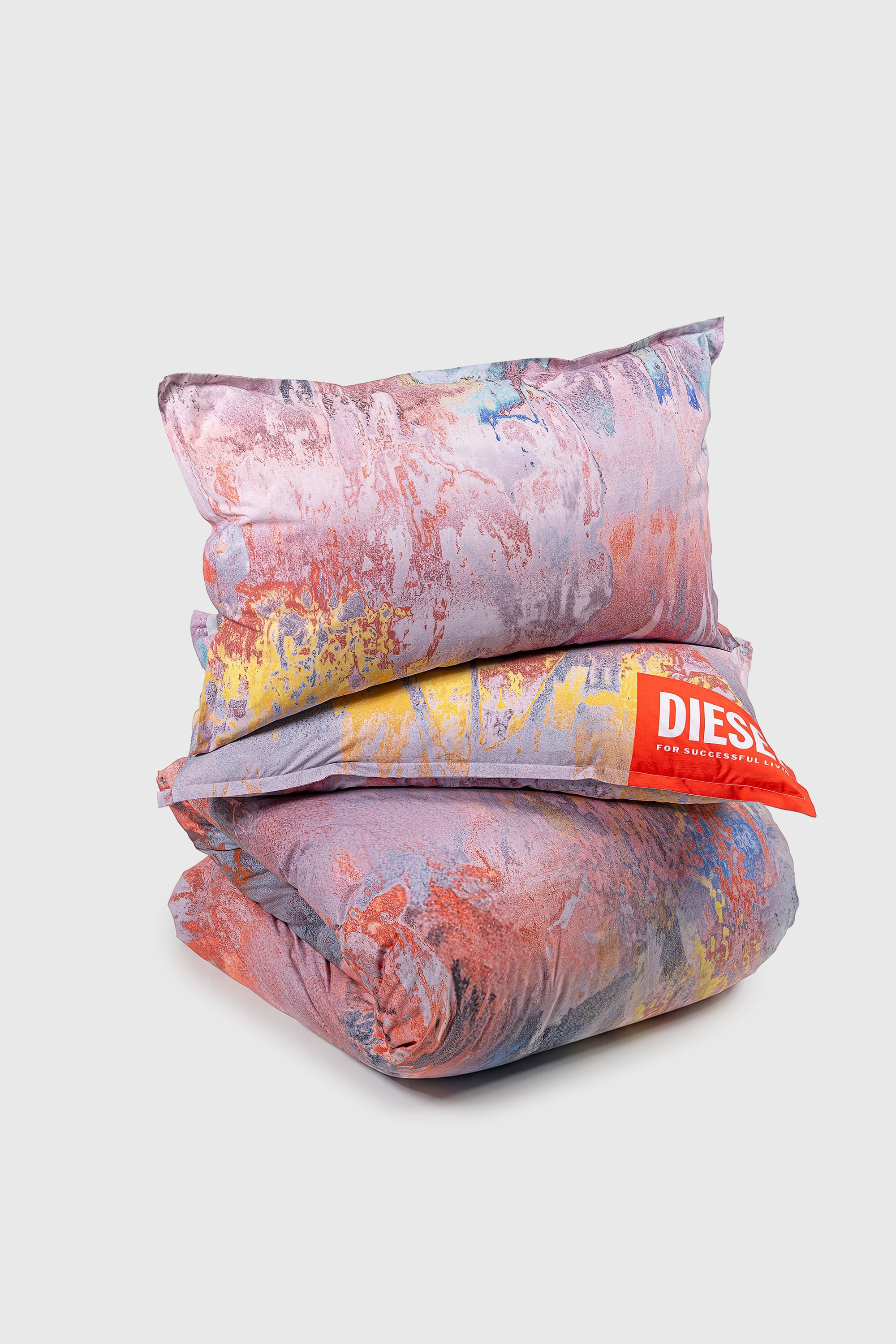 Diesel - 1018098  ACID FLOWERS PERCALE DUVET COVE, Parure de lit en percale pour lit queen size Mixte in Polychrome - 2