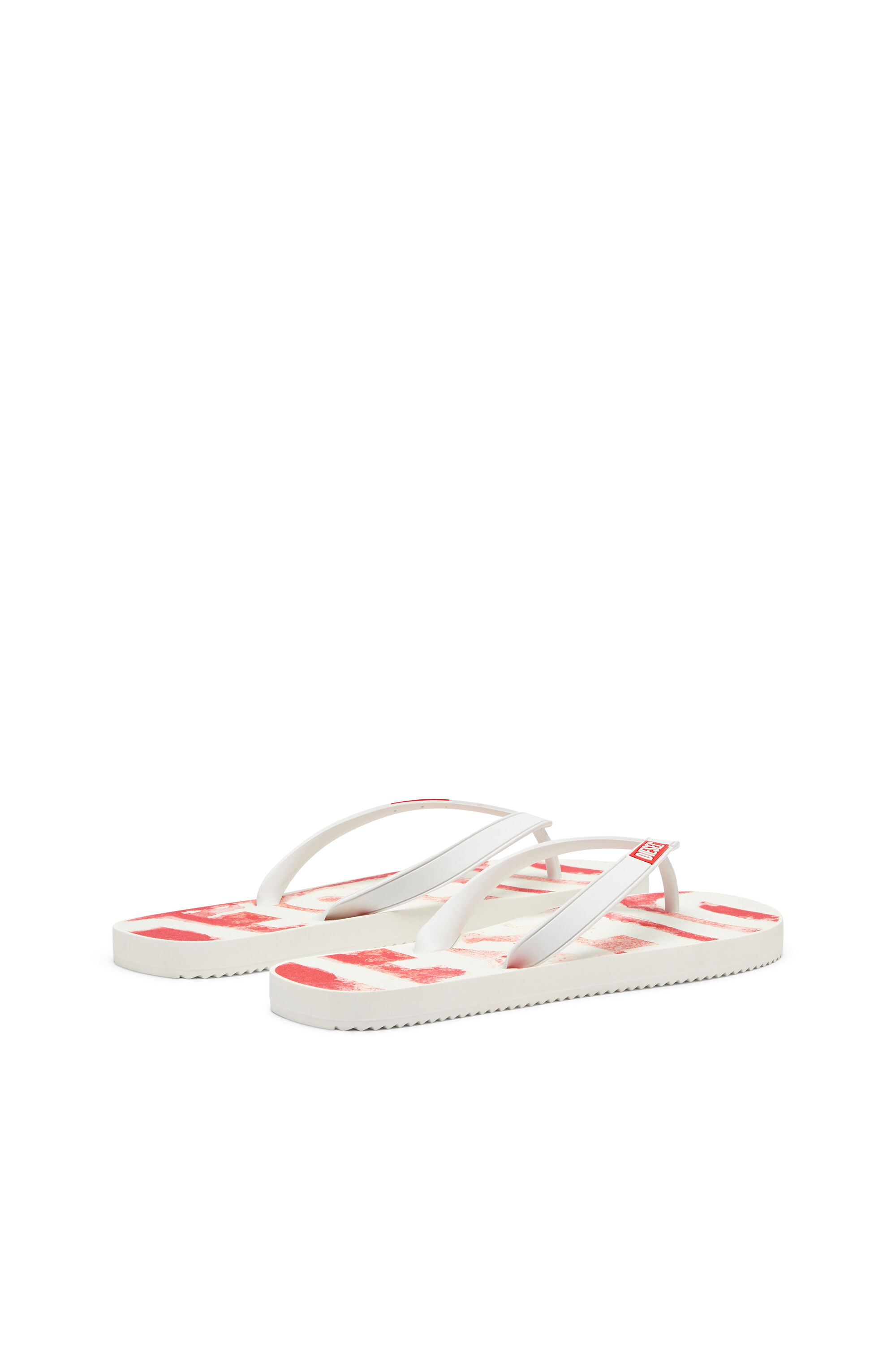 Diesel - SA-RIO, Sa-Rio-Tongs en caoutchouc avec logo graffiti Homme in Polychrome - 3