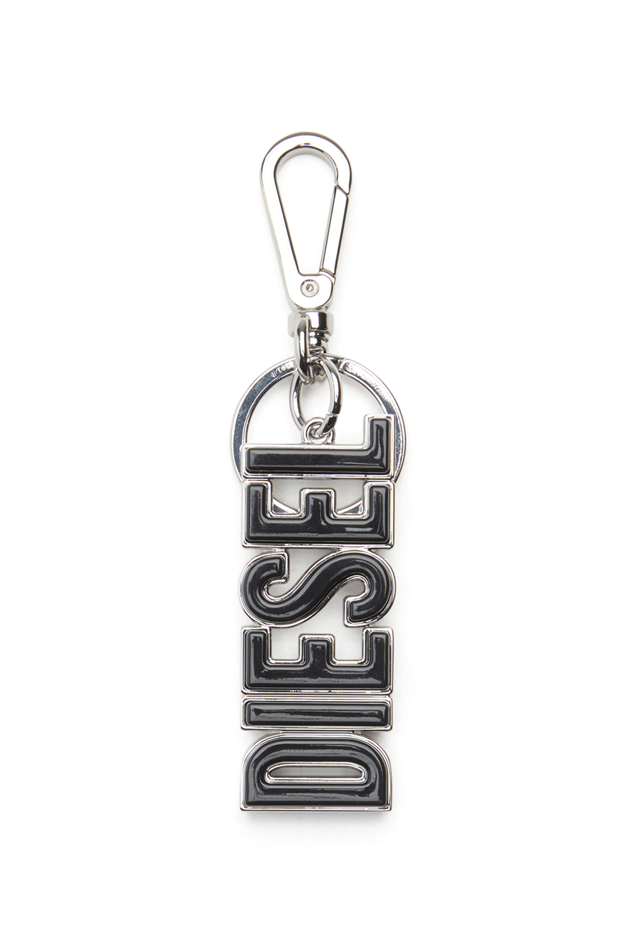 Diesel - DSL 3D KEY RING, Porte-clés DIESEL en métal et résine Homme in Noir - 1