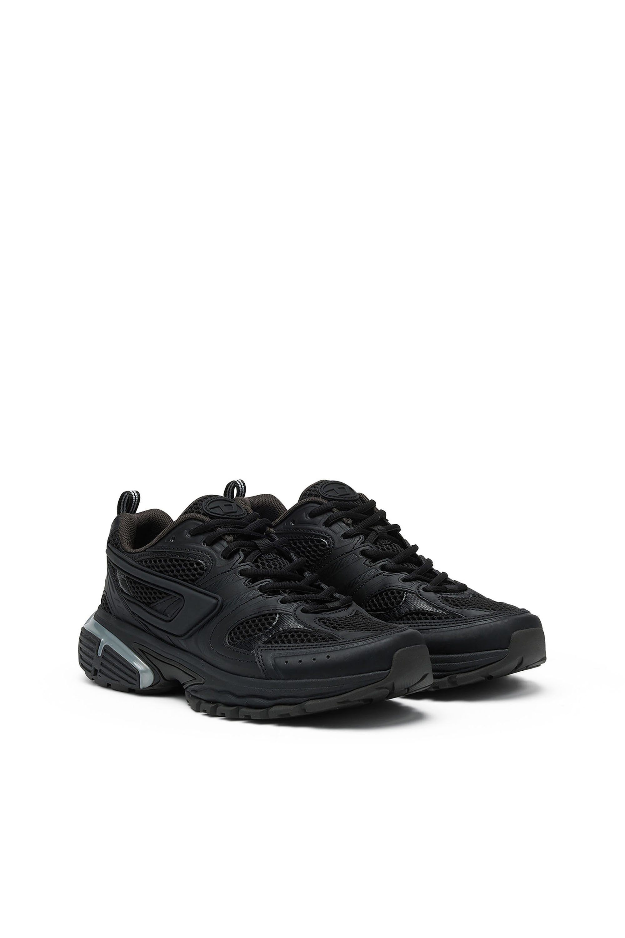 Diesel - S-SERENDIPITY PRO-X1, Man S-Serendipity-Monochrome sneakers in mesh and PU in Black - Image 2
