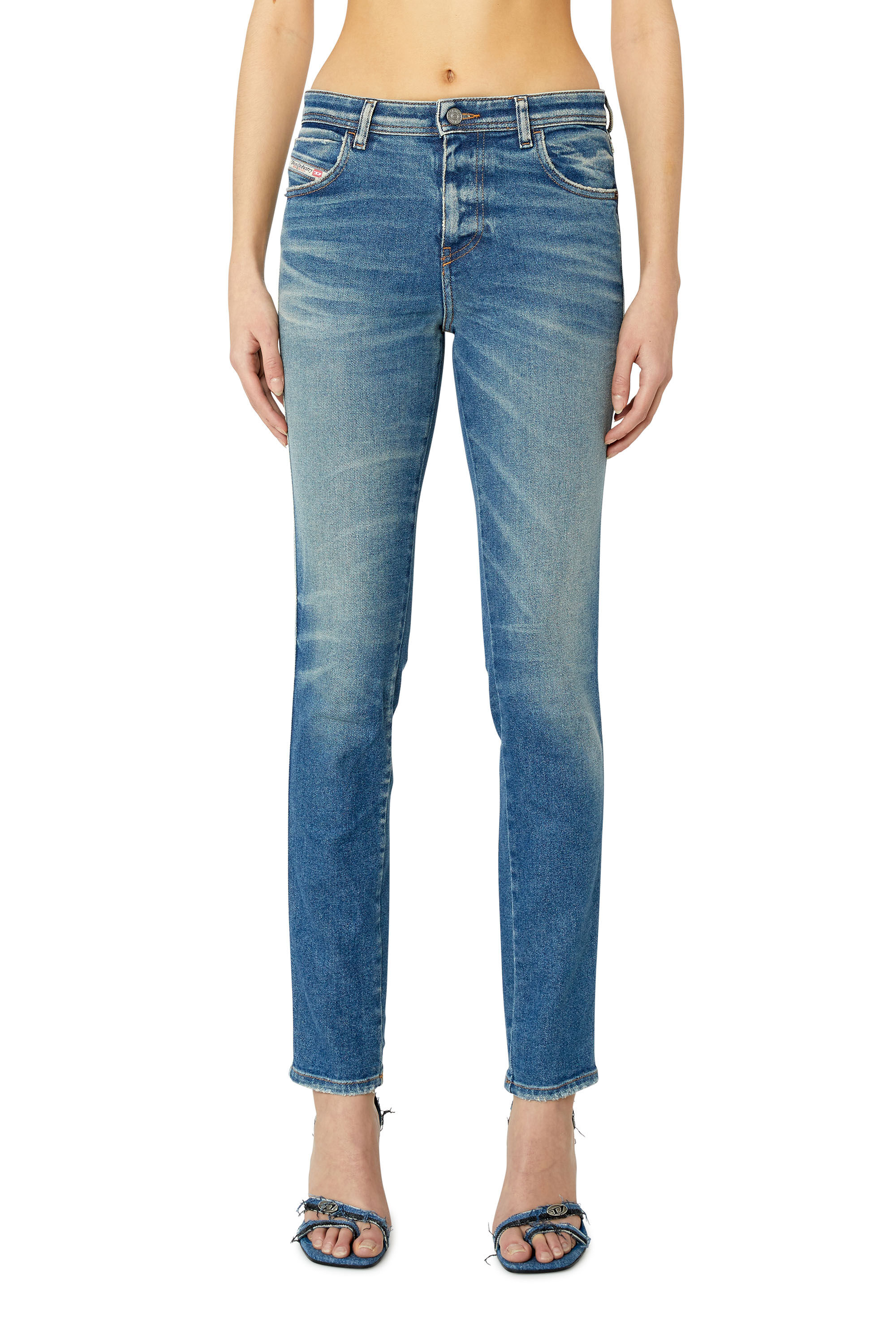 Diesel - 2015 Babhila 09E88 Skinny Jeans, Bleu moyen - Image 3