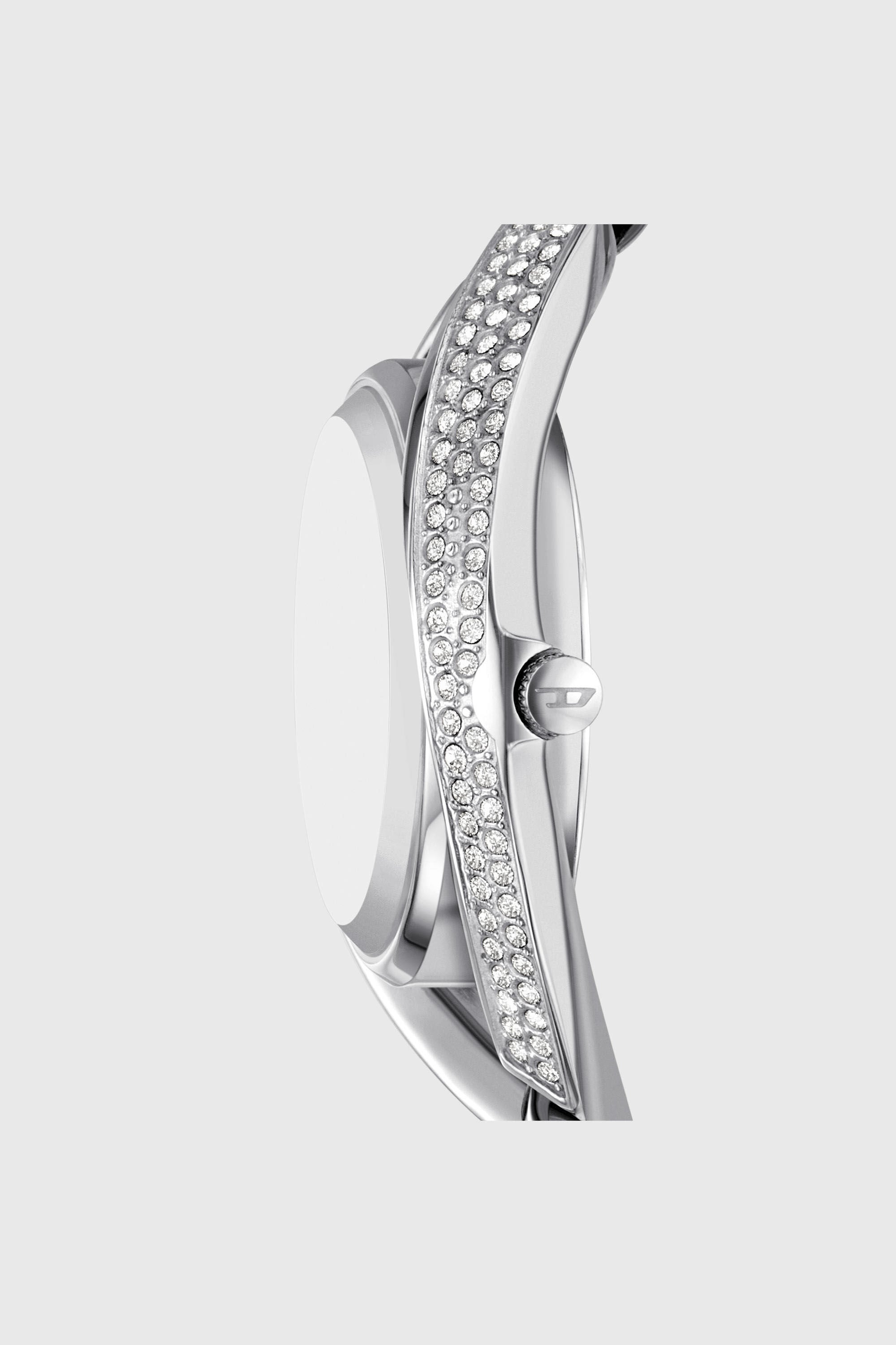 Diesel - DZ5635 WATCH, Montre Vani-D en acier inoxydable sertie de pav&eacute; Femme in Gris argent&eacute; - 2