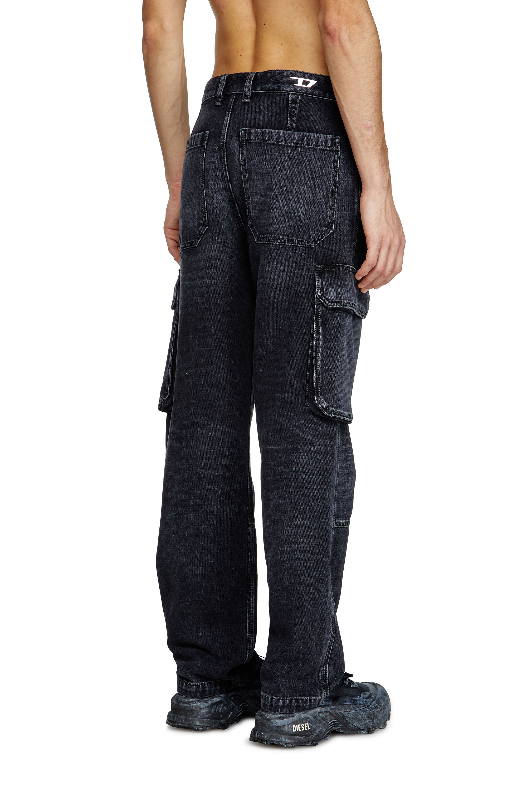 Diesel - Regular Jeans D-Uty 007Z9 Homme, Noir/Gris foncé - Image 4