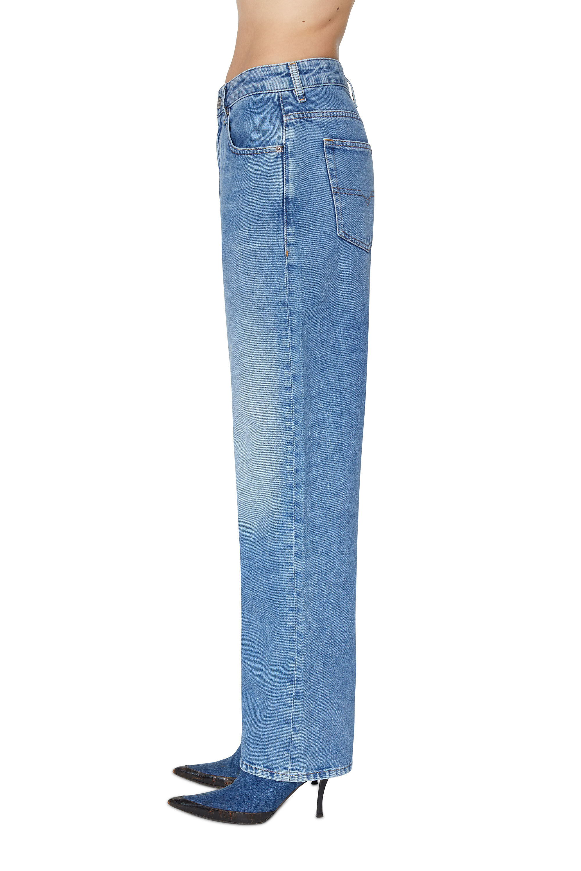 Diesel - 1999 09C16 Straight Jeans, Bleu moyen - Image 5