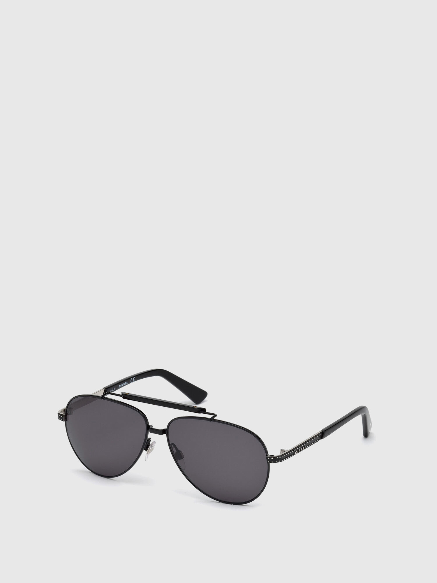 Diesel - DL0238, Lunettes aviateur classiques Homme in Noir - 4