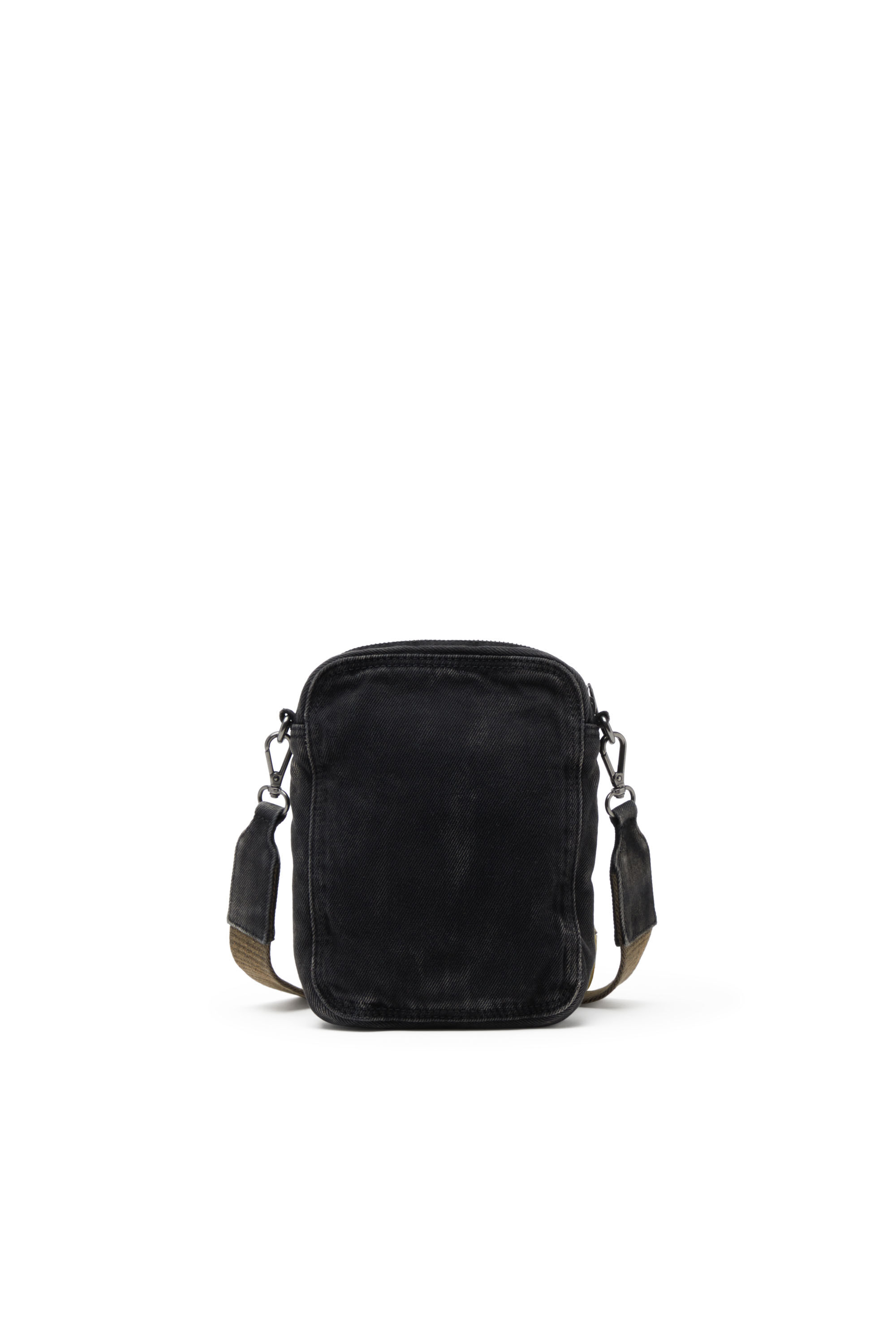 Diesel - MULTI-PKTS CROSSBODY X, Multi-Pkts-Sac à bandoulière en denim délavé Homme in Noir - 3