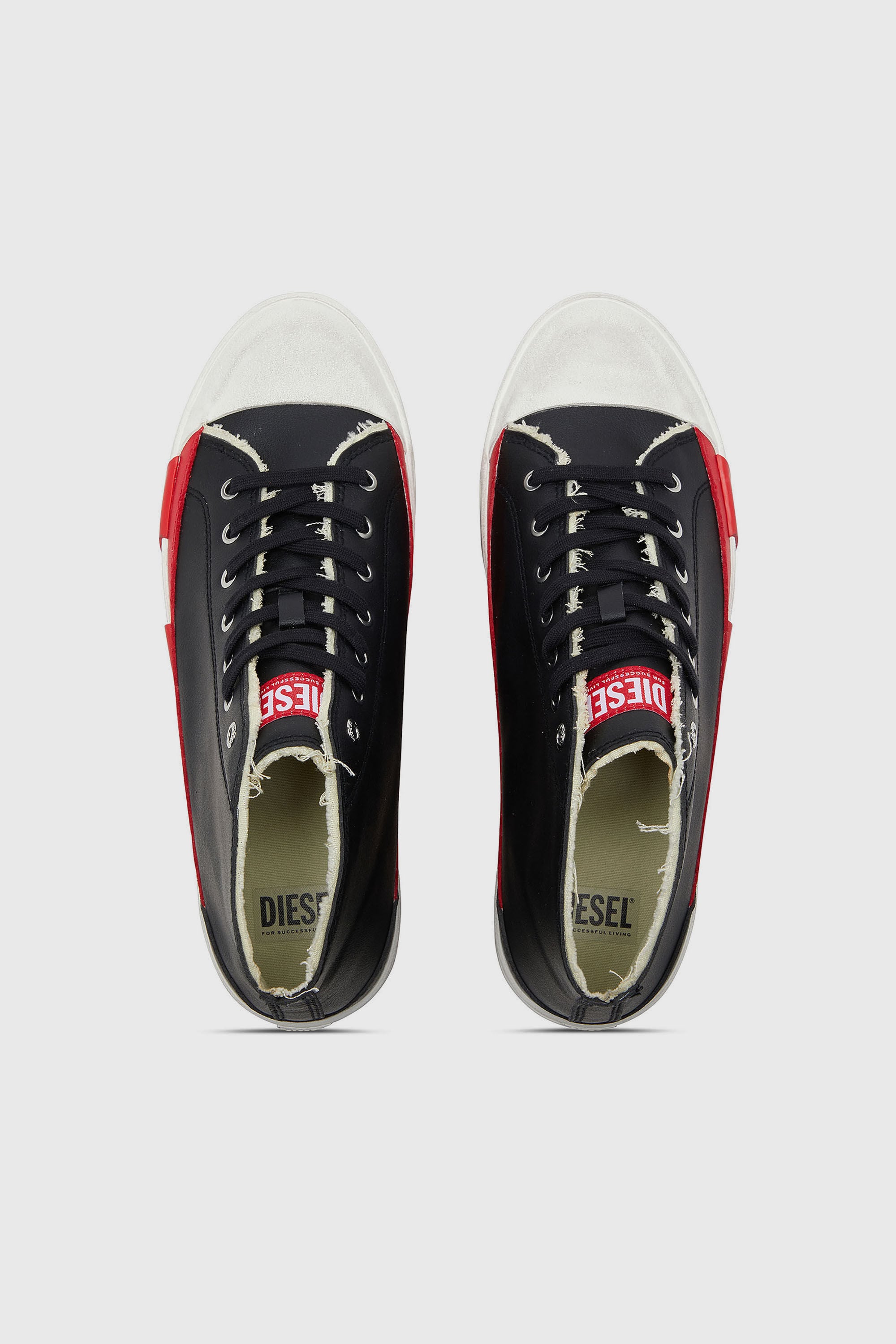 Diesel - S-D-VERSE MID II, S-D-Verse-Baskets avec logo D Homme in Noir - 4